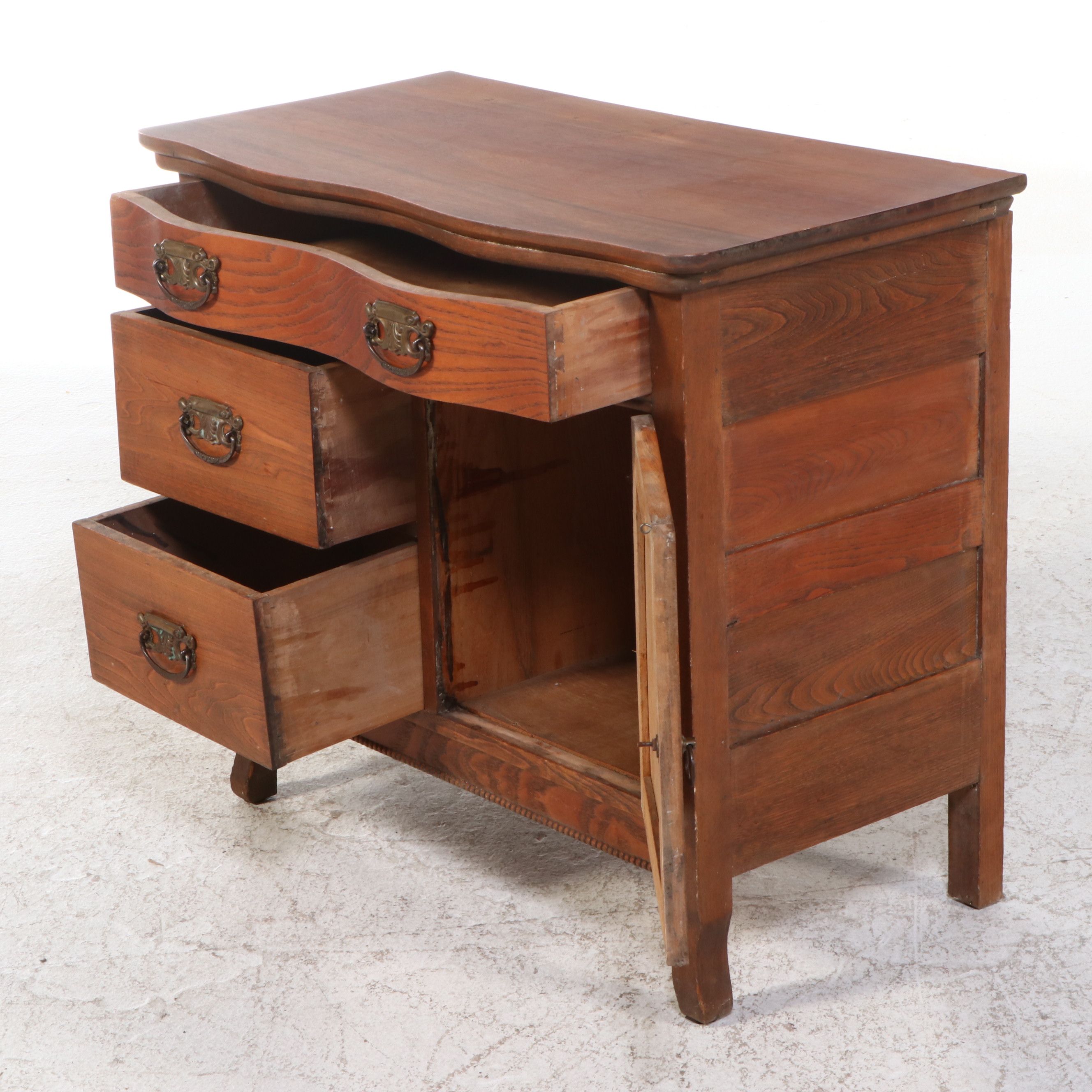 Victorian Oak Washstand