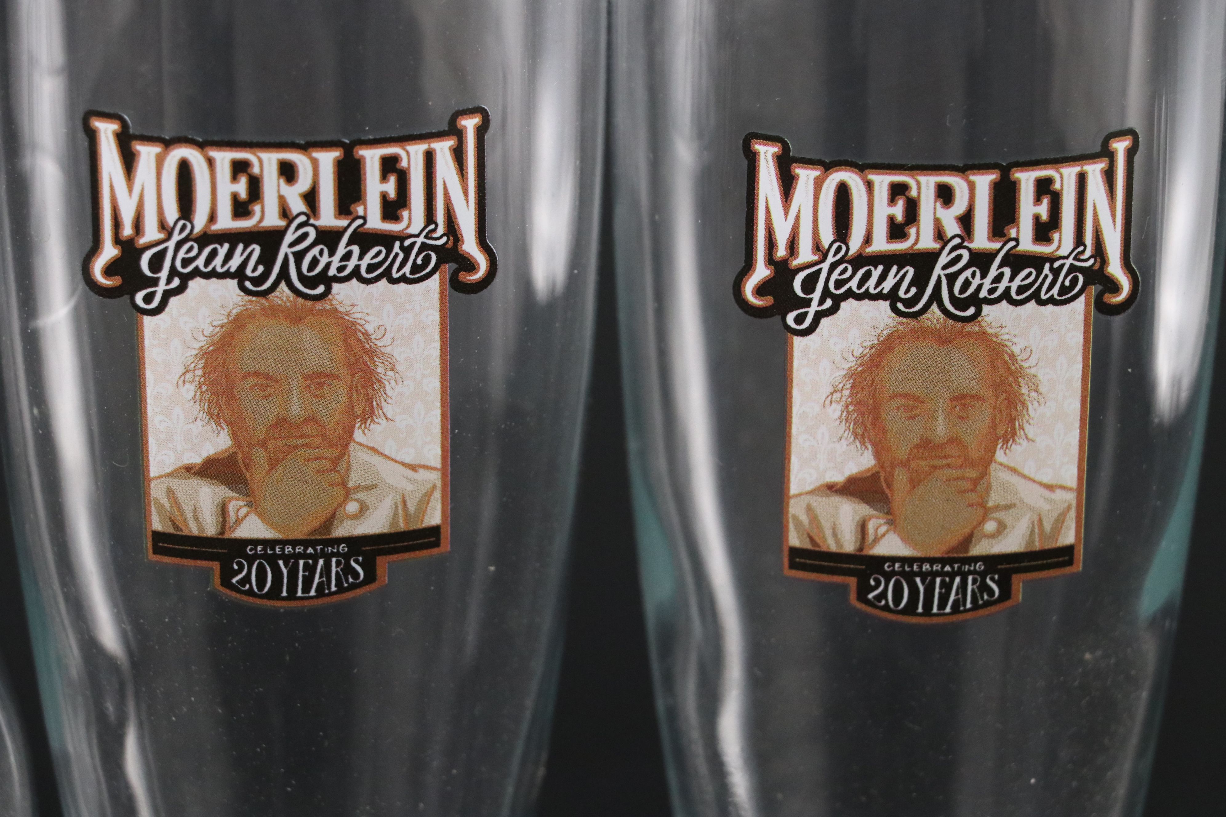 Libbey Glass Snifters with Moerlein Beer Glasses