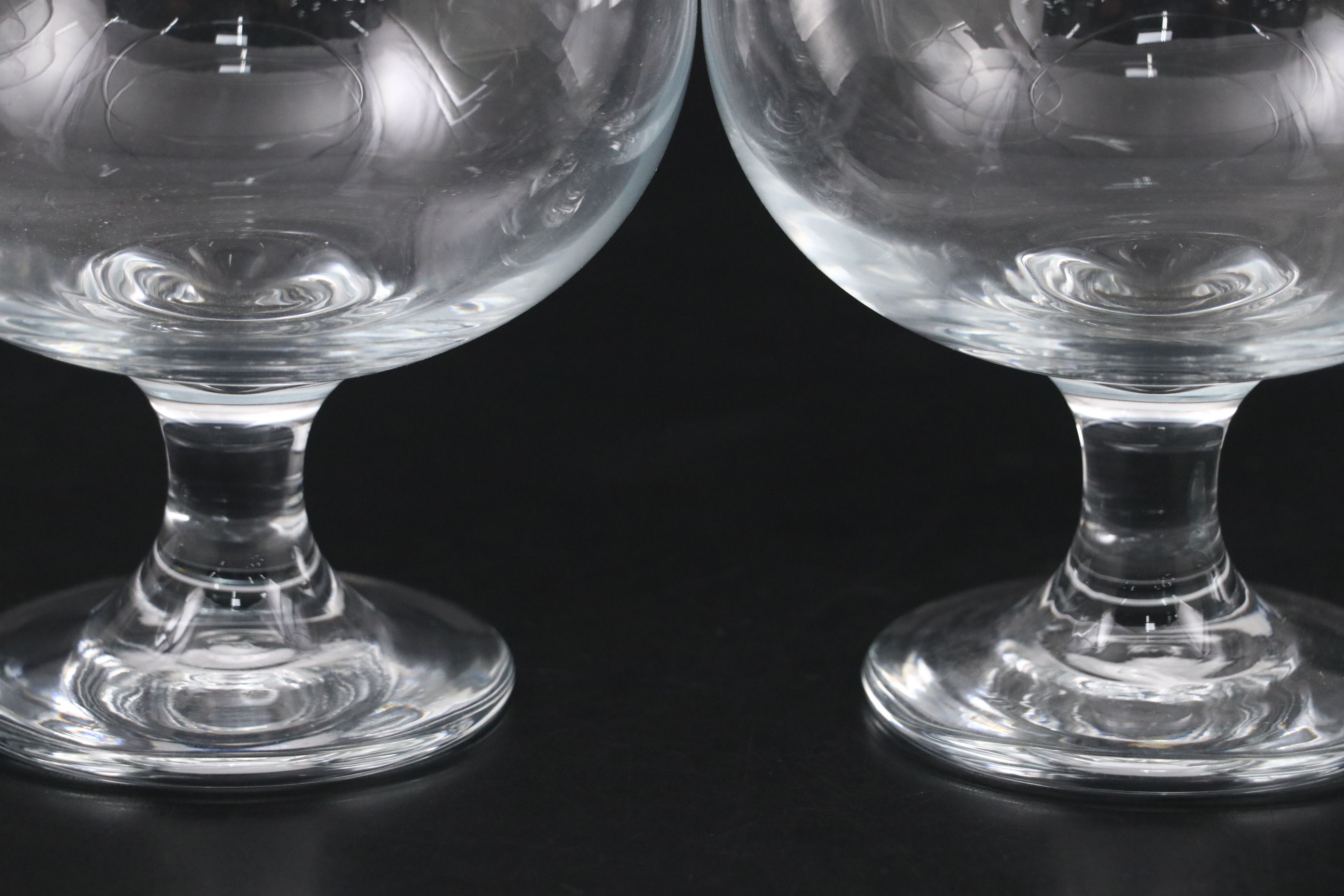 Libbey Glass Snifters with Moerlein Beer Glasses