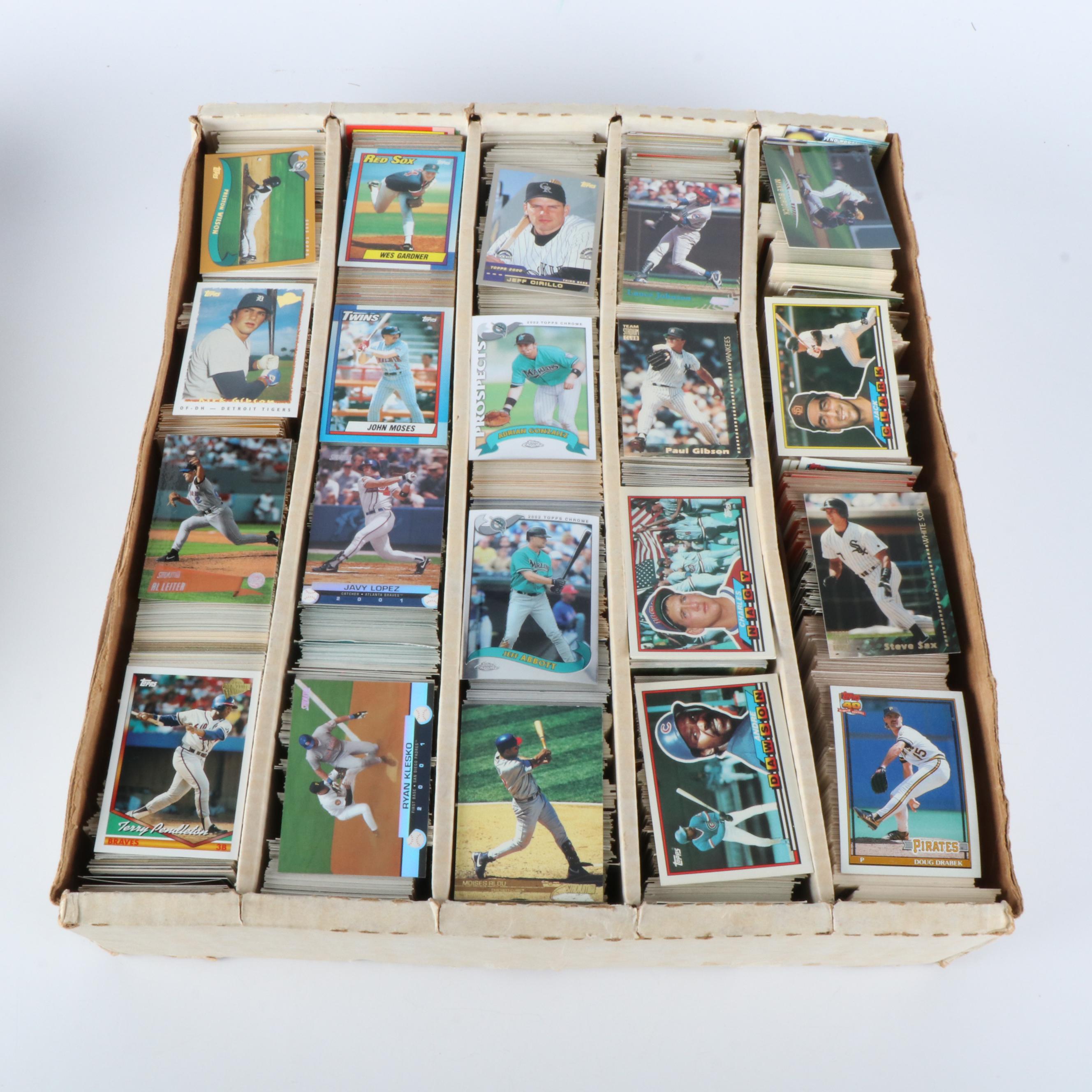 Approximately 7,000 Baseball Cards, 1990s to 2000s