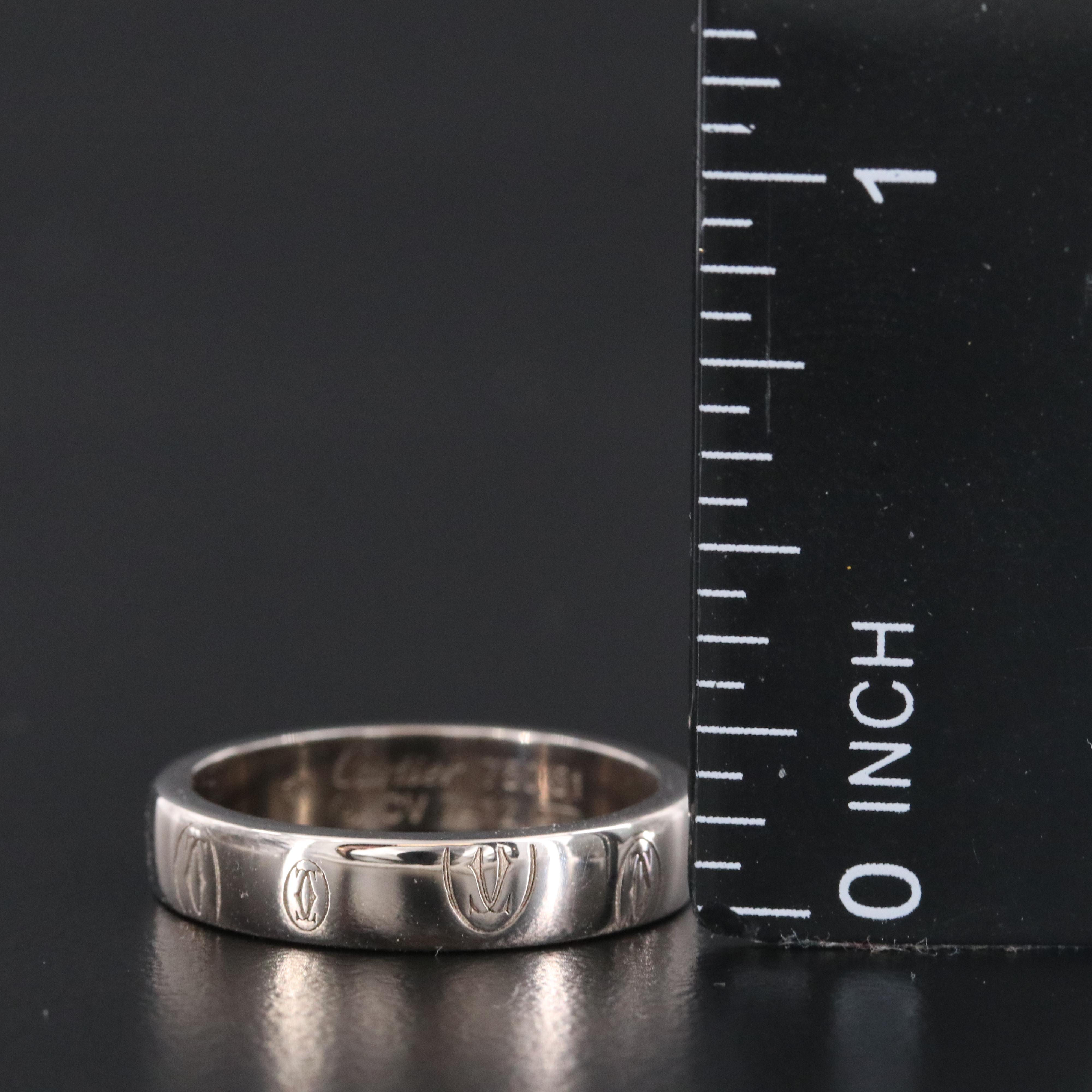 Cartier 18K Happy Birthday Logo Ring