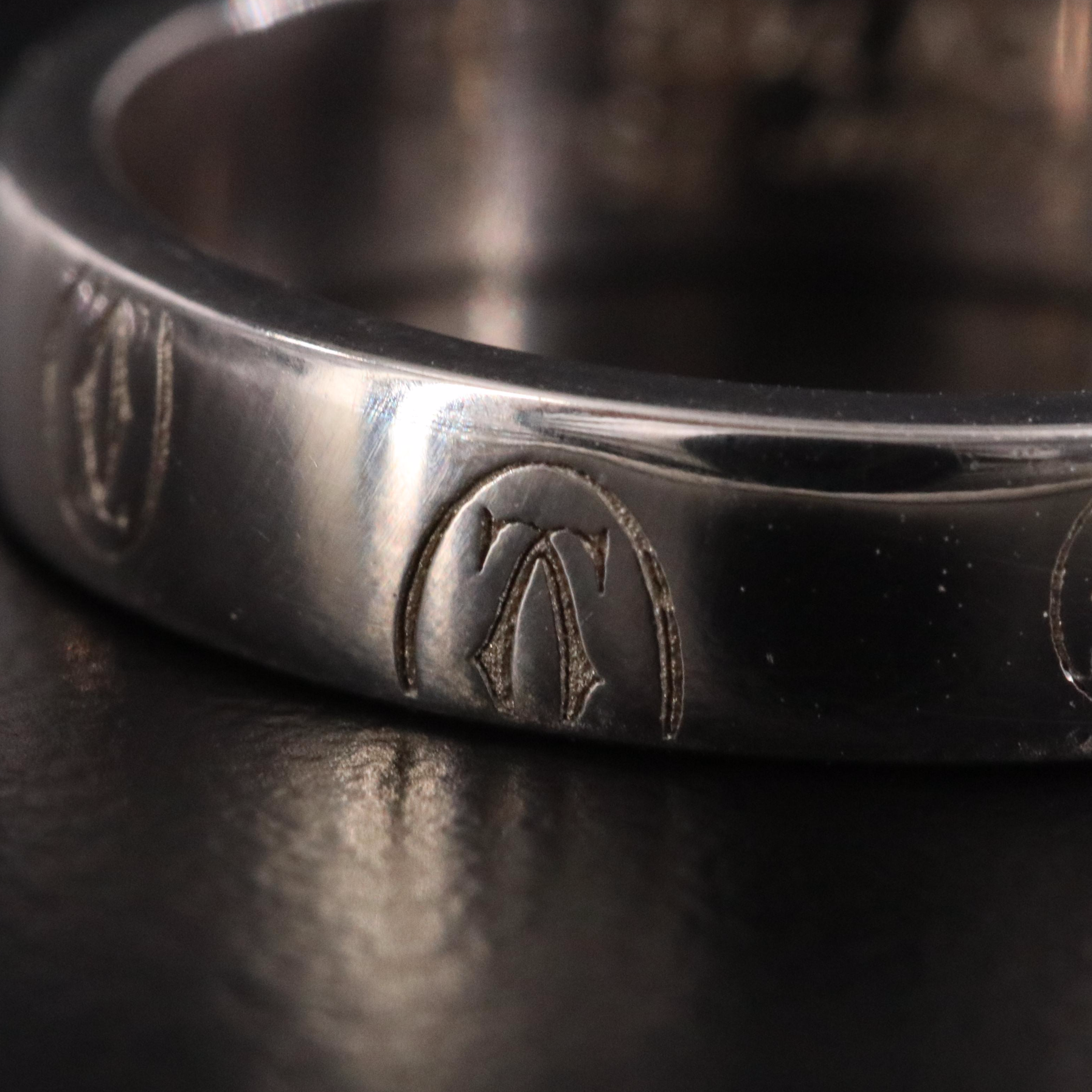 Cartier 18K Happy Birthday Logo Ring