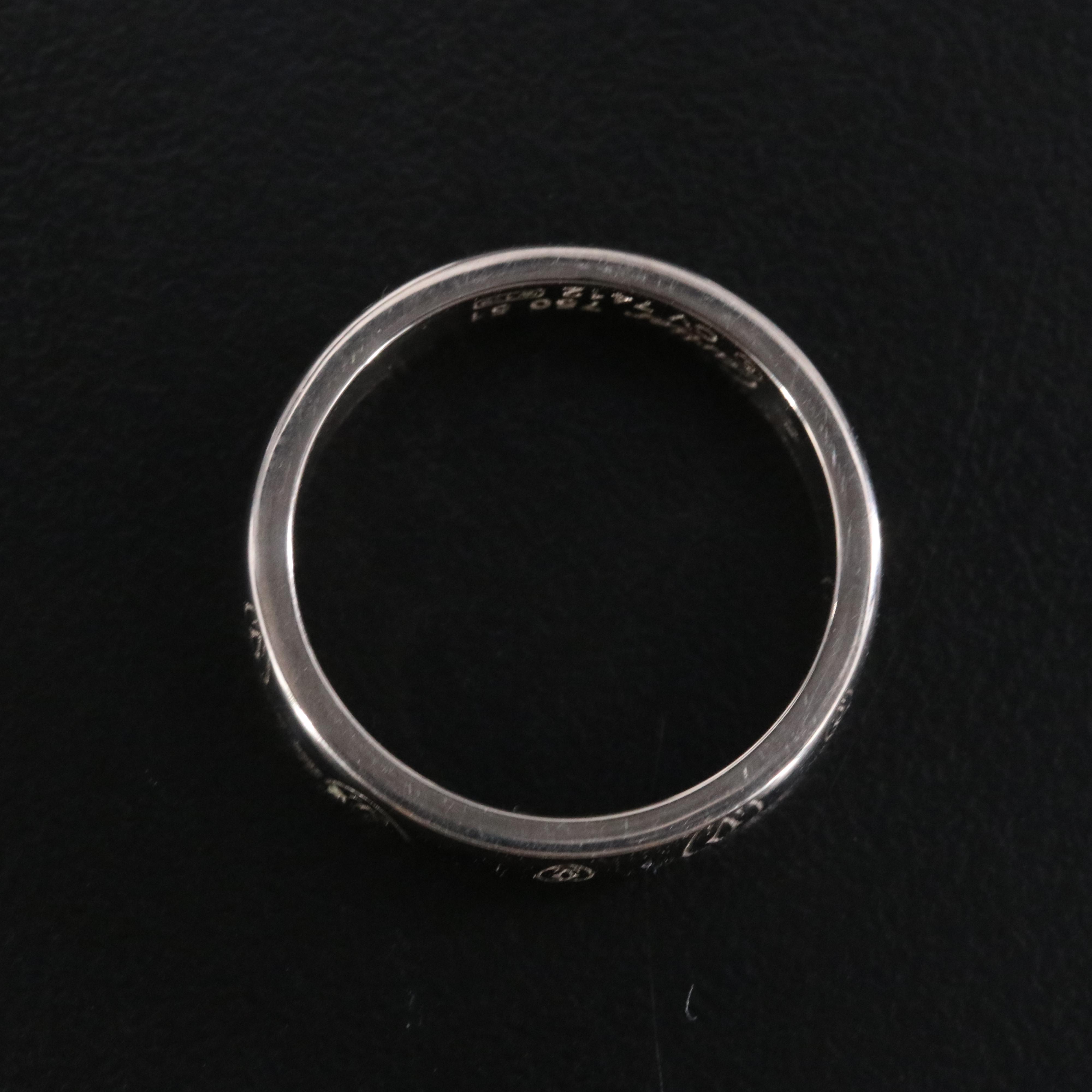 Cartier 18K Happy Birthday Logo Ring