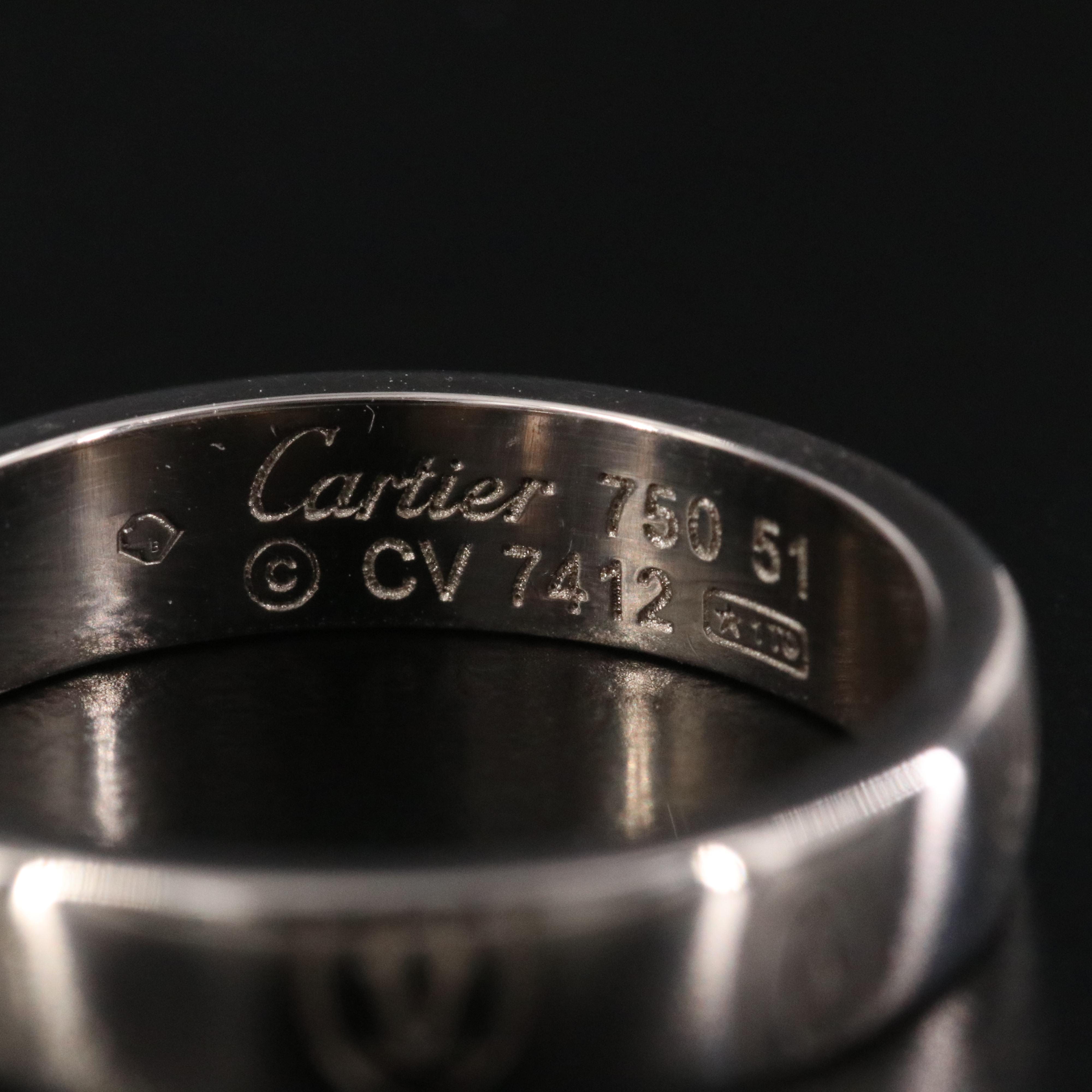 Cartier 18K Happy Birthday Logo Ring