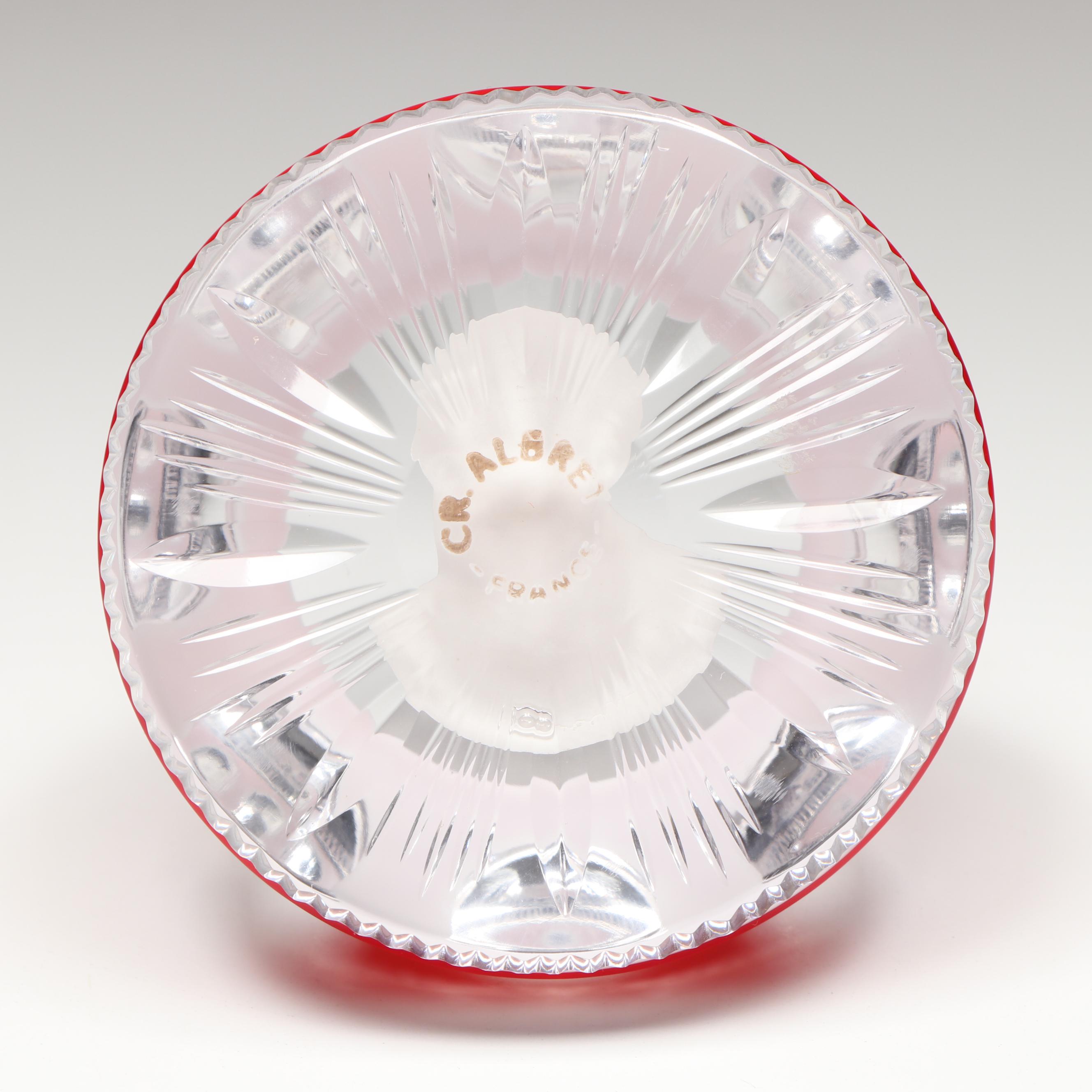 Cristal d'Albret Ernest Hemingway Sulphide Glass Paperweight