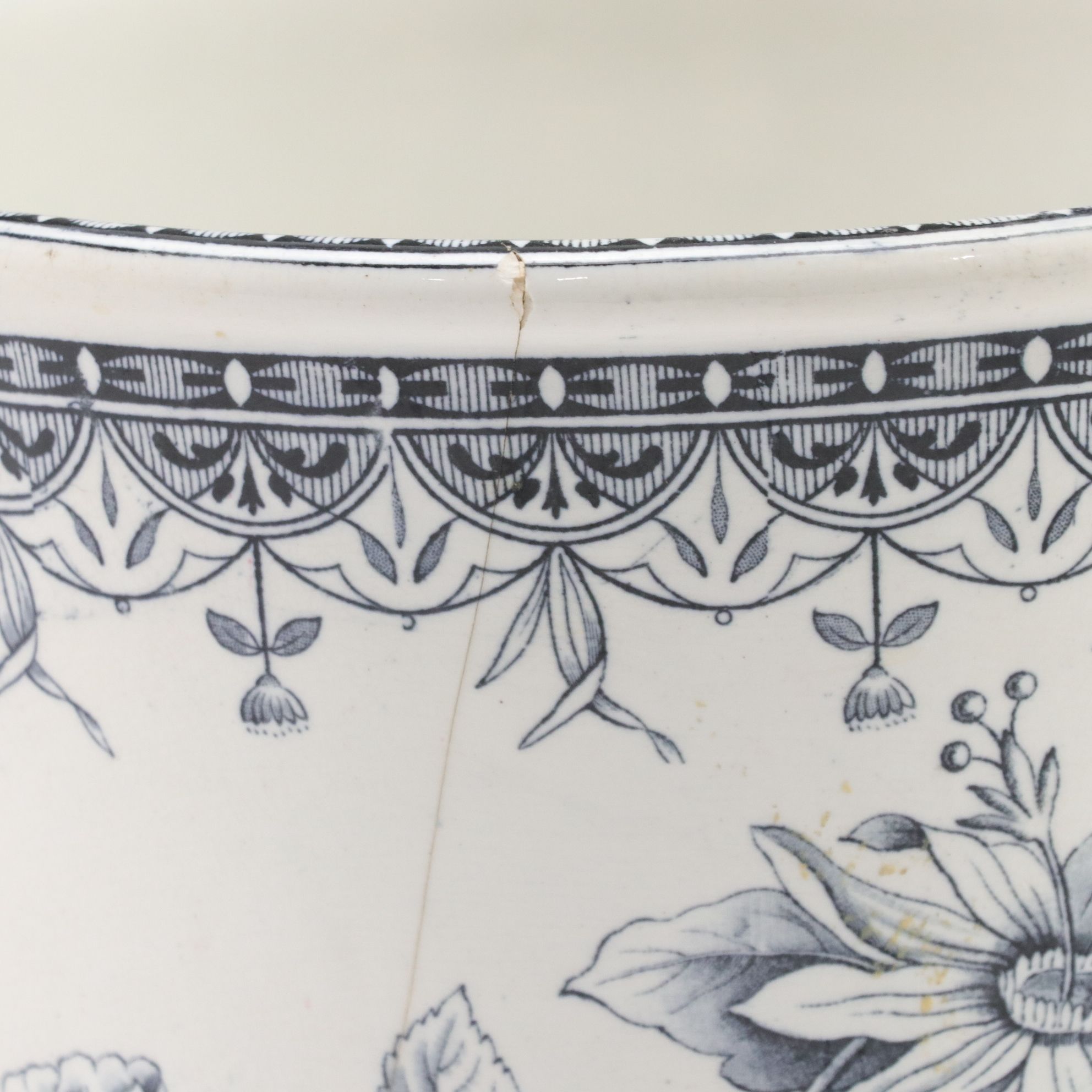 Hill Pottery "Ionia" and Maddock & Co. Transferware Planters