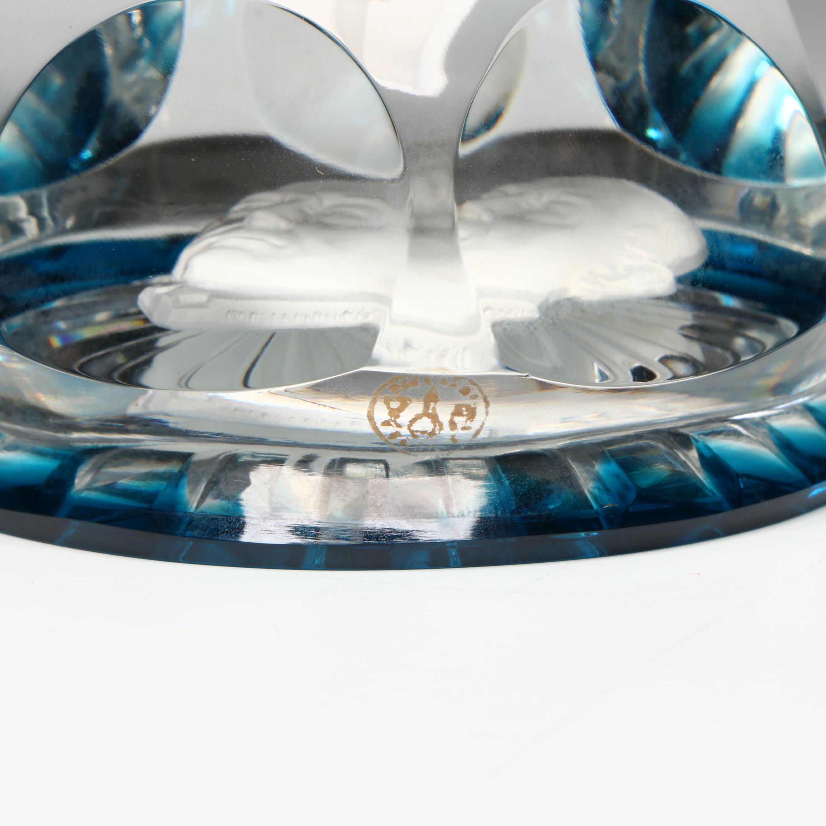 Baccarat Sulphide Woodrow Wilson Portrait Glass Paperweight