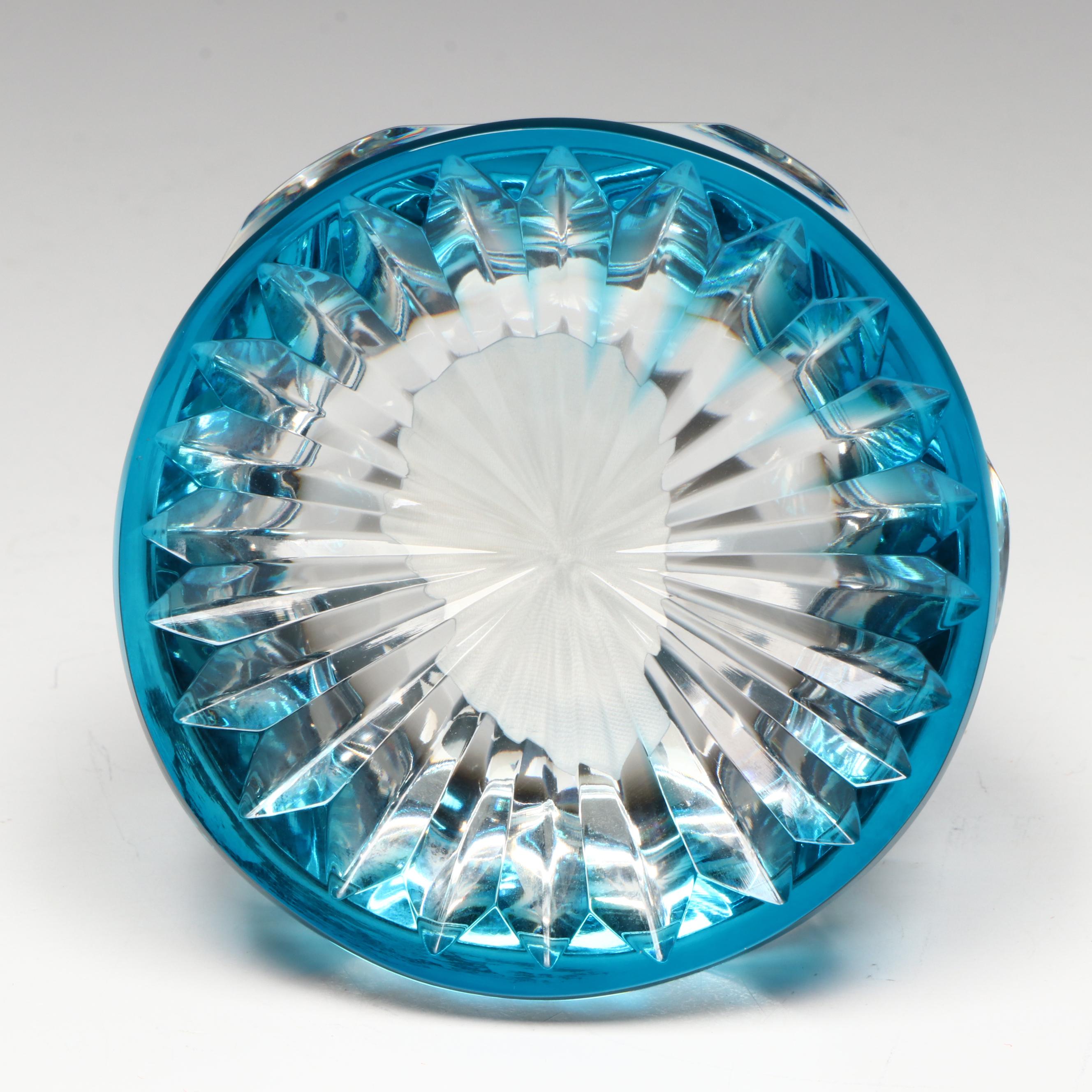 Baccarat Sulphide Woodrow Wilson Portrait Glass Paperweight