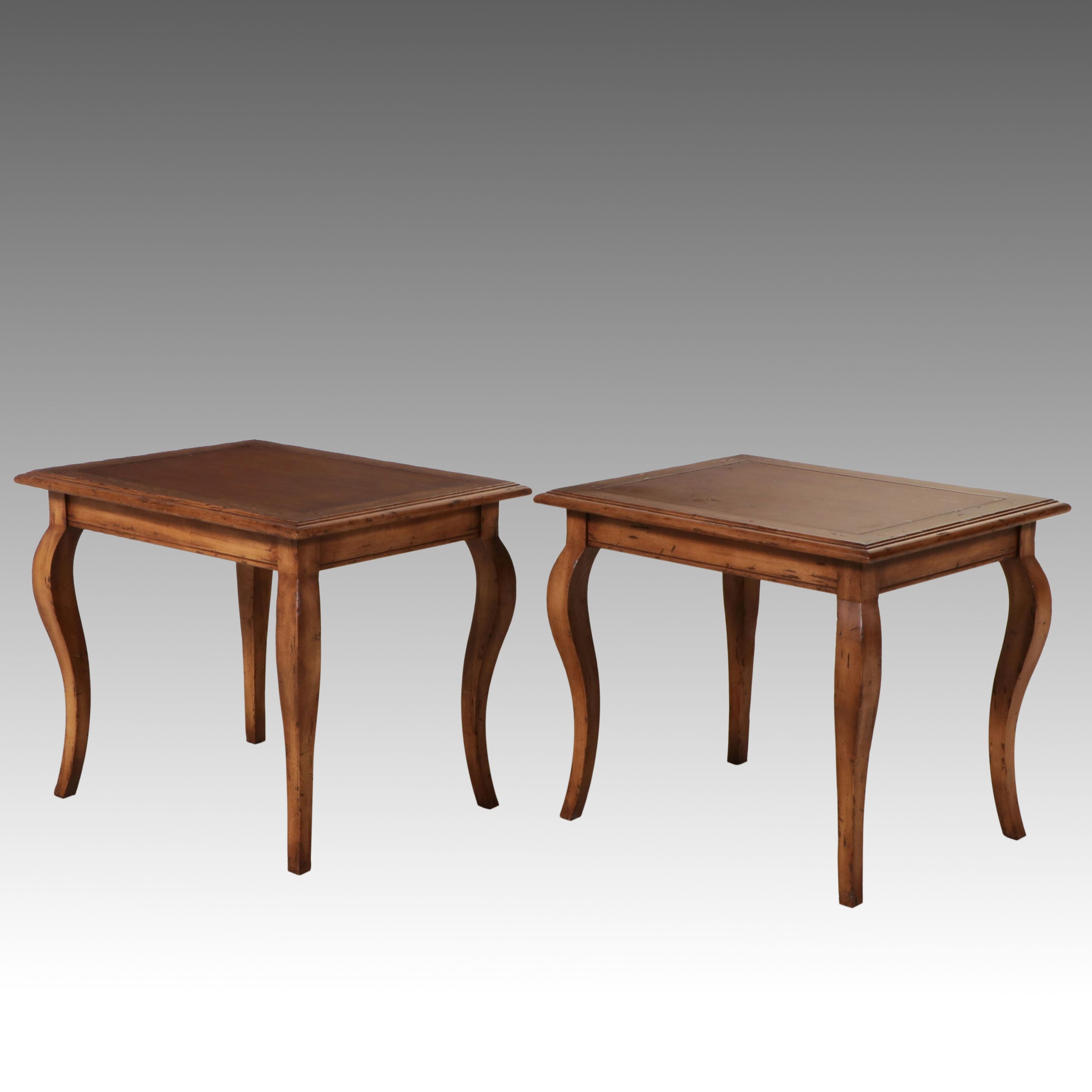 Pair of French Provincial Style End Tables