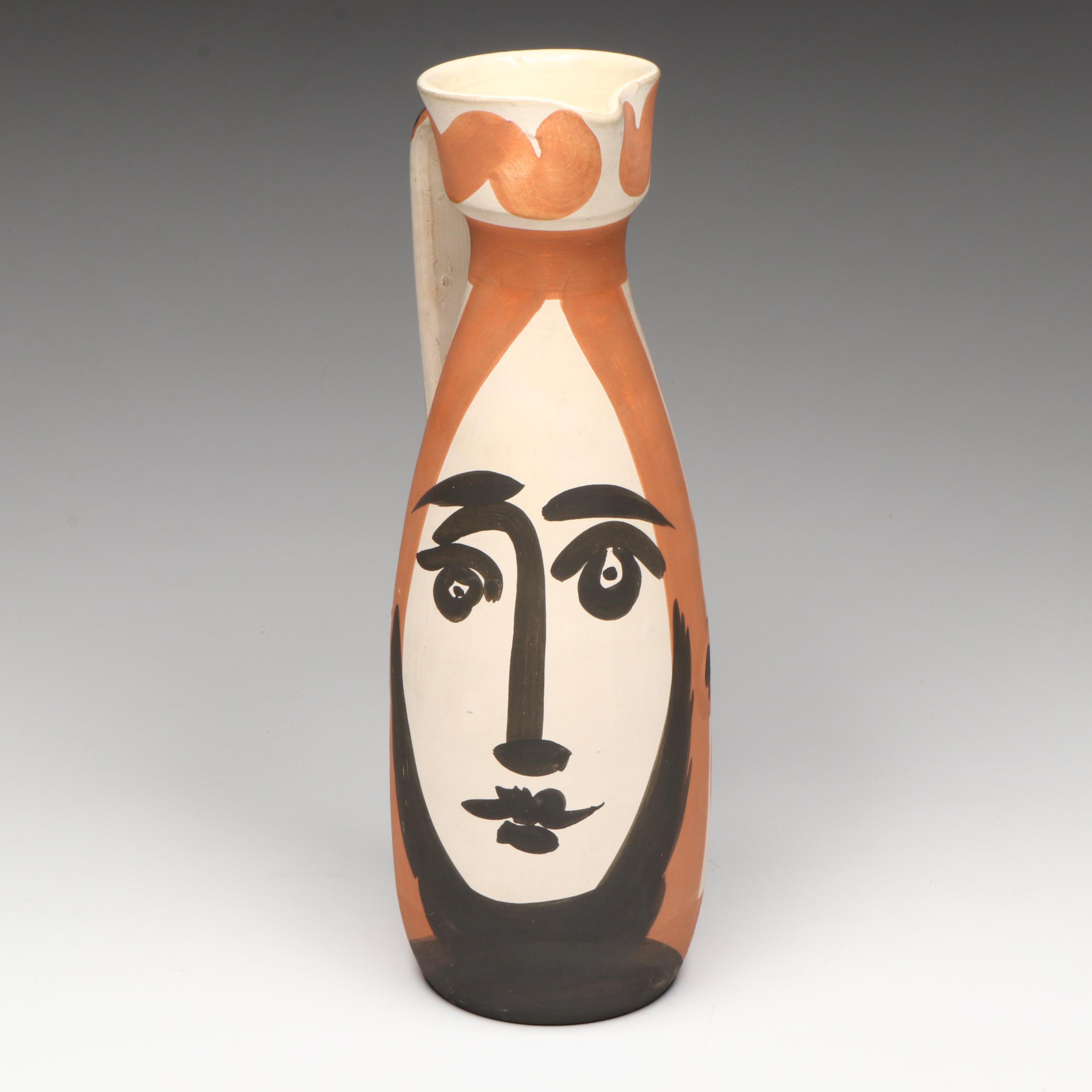 Pablo Picasso "Visage" Pitcher, 1955