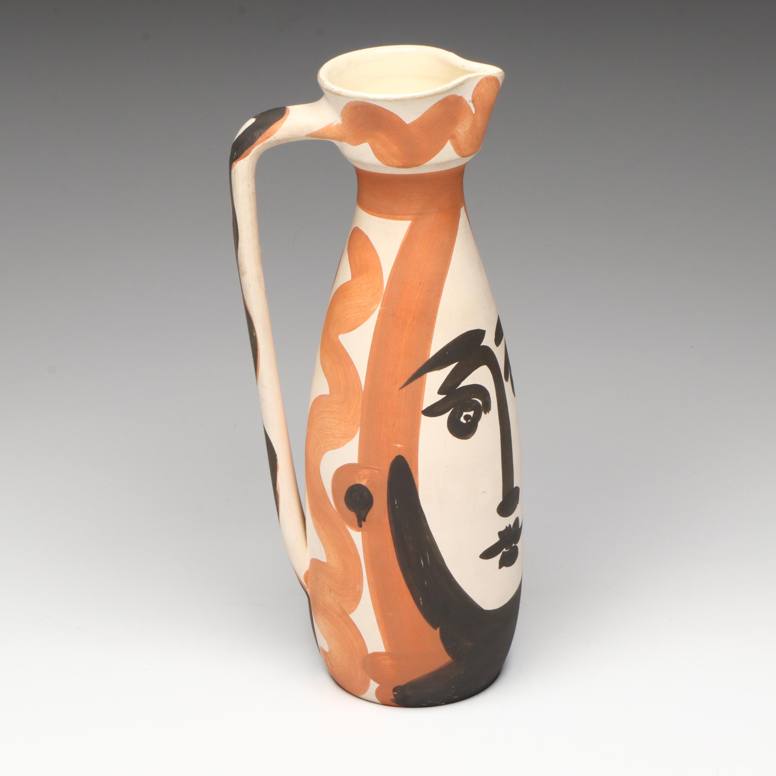 Pablo Picasso "Visage" Pitcher, 1955