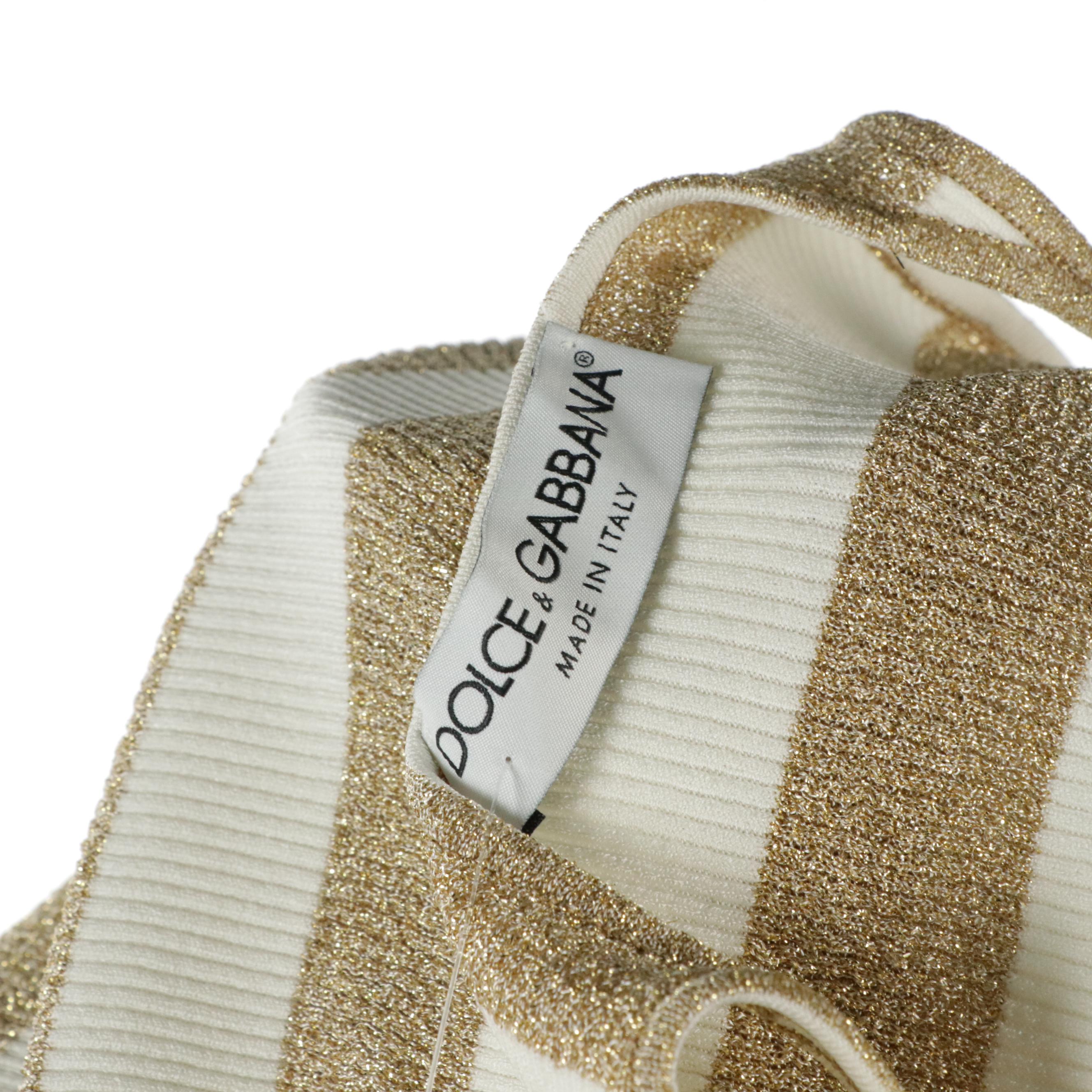 Dolce & Gabbana Striped Knit Tank and Striped Wool Knit Turtleneck with Tags