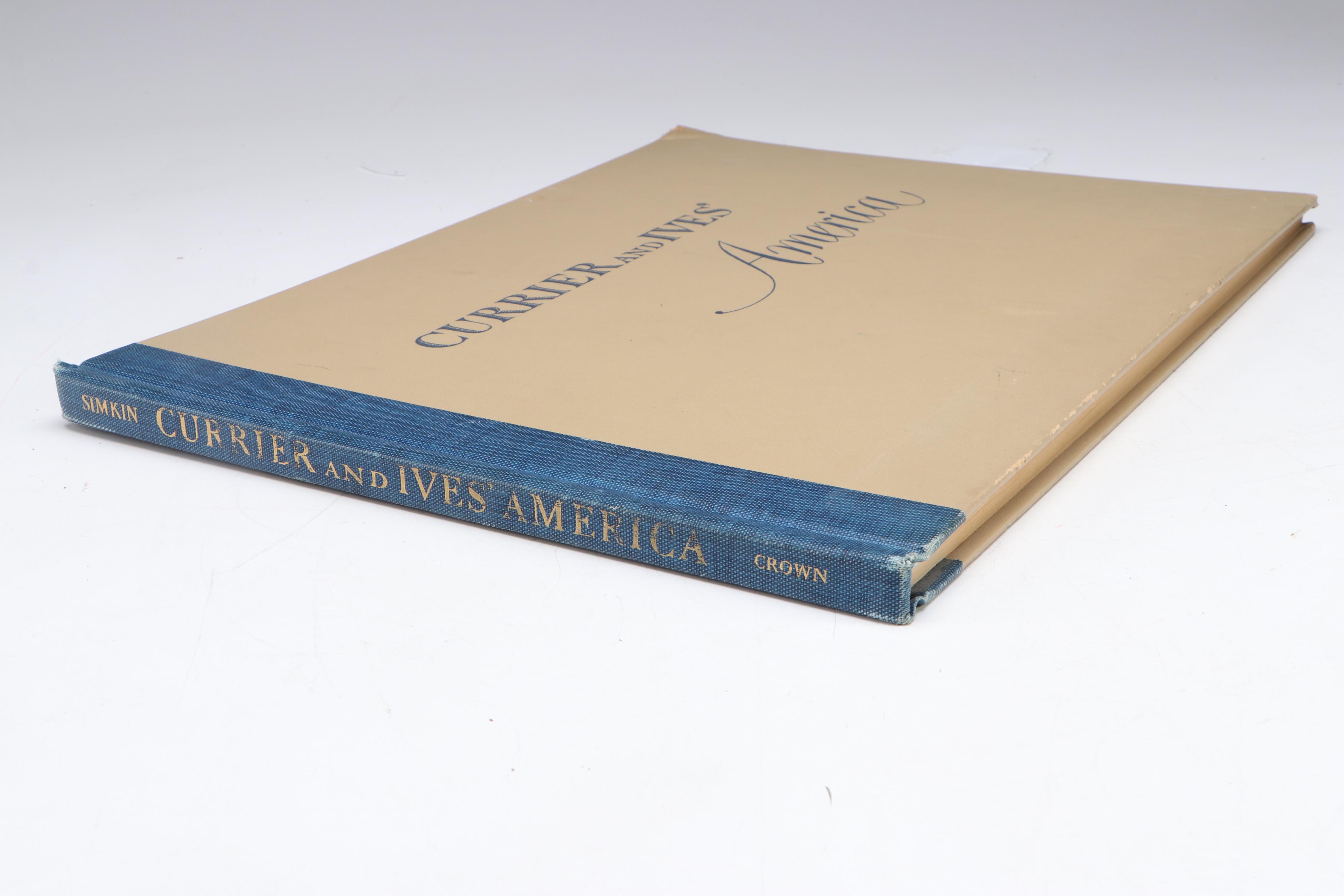 Illustrated "Currier & Ives' America" Folio Edited by Colin Simkin, 1952