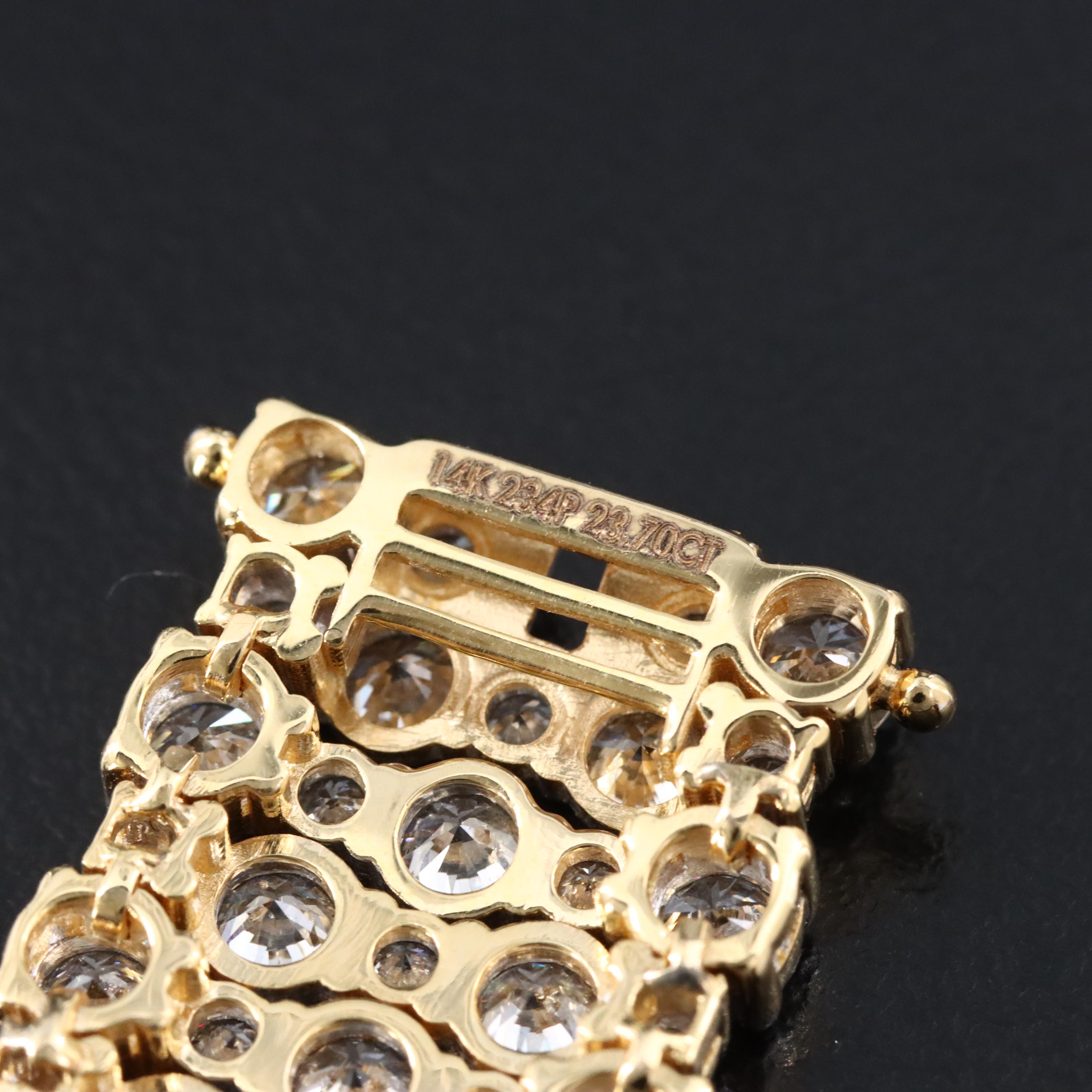 14K 23.70 CTW Diamond Bracelet