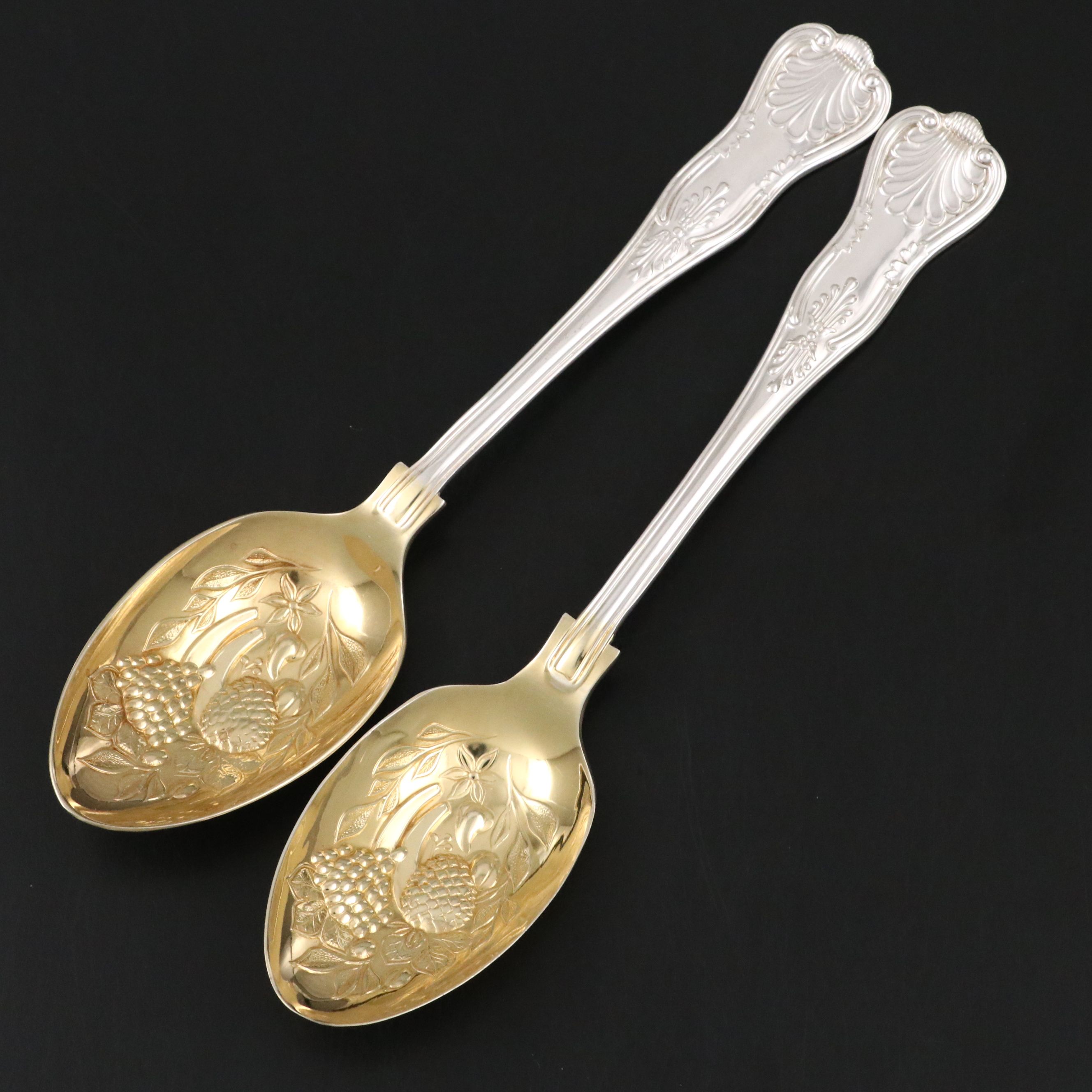 Lenox "Holiday" Bowls and Plates with Candlesticks and Repoussé Berry Spoons