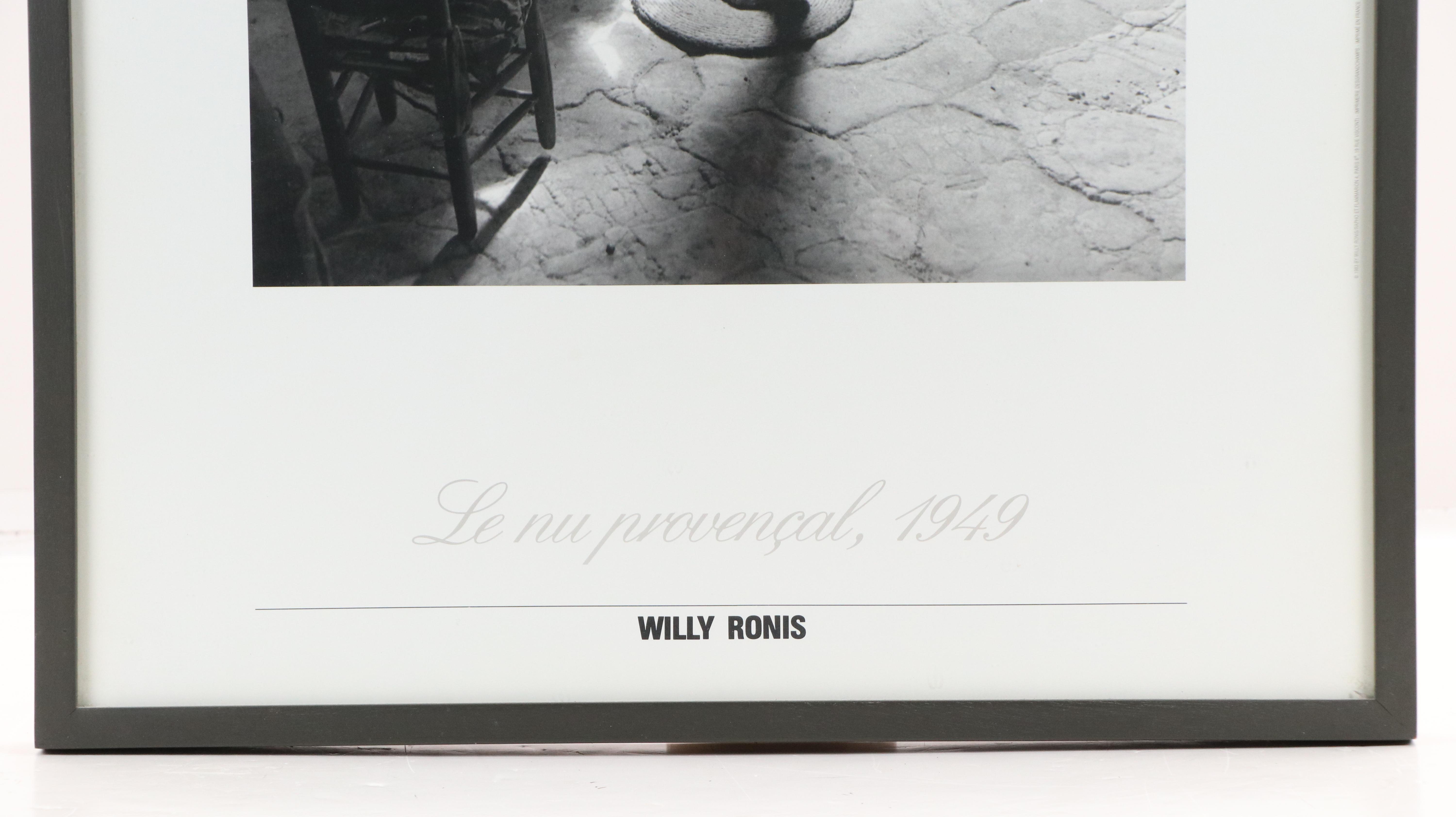 Offset Lithograph "Le Nu Provençal" After Willy Ronis