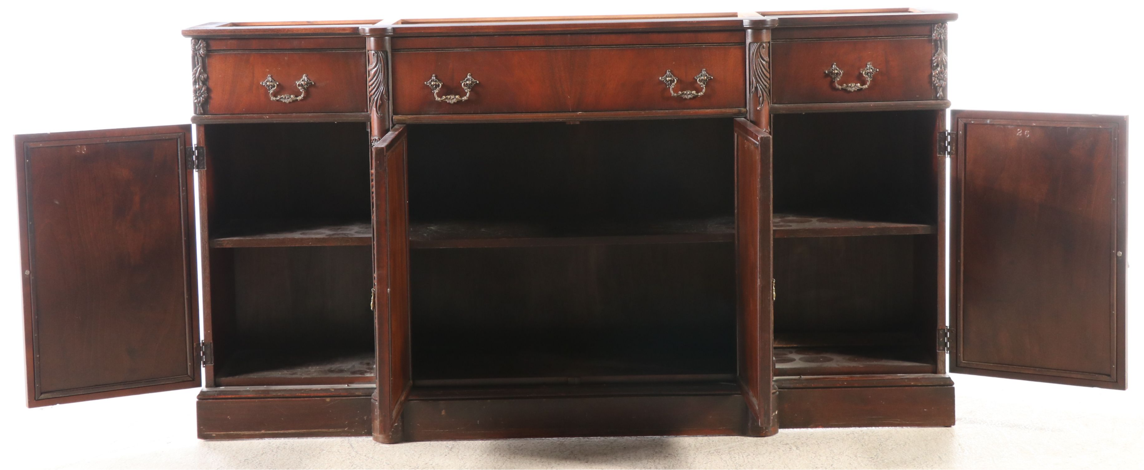Traditional Style Mahogany China Cabinet