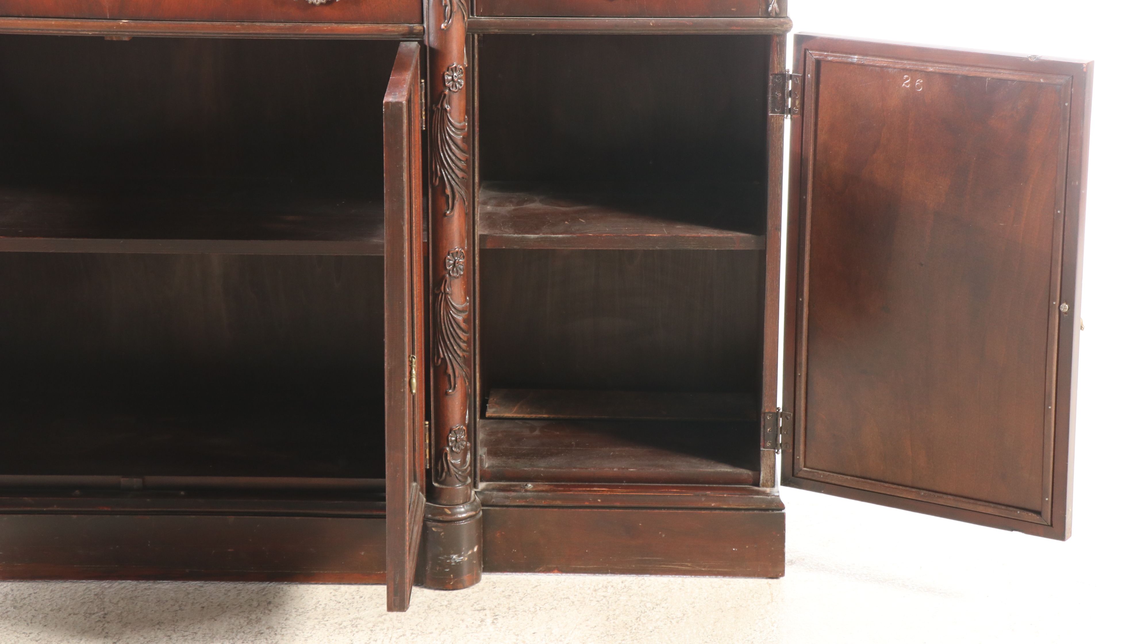 Traditional Style Mahogany China Cabinet