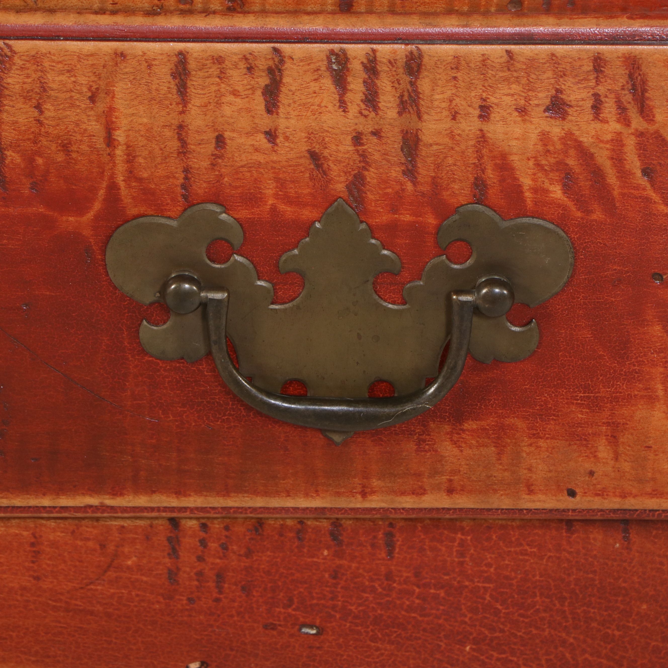 Early David T. Smith Queen Anne Style Single-Drawer Maple Lowboy