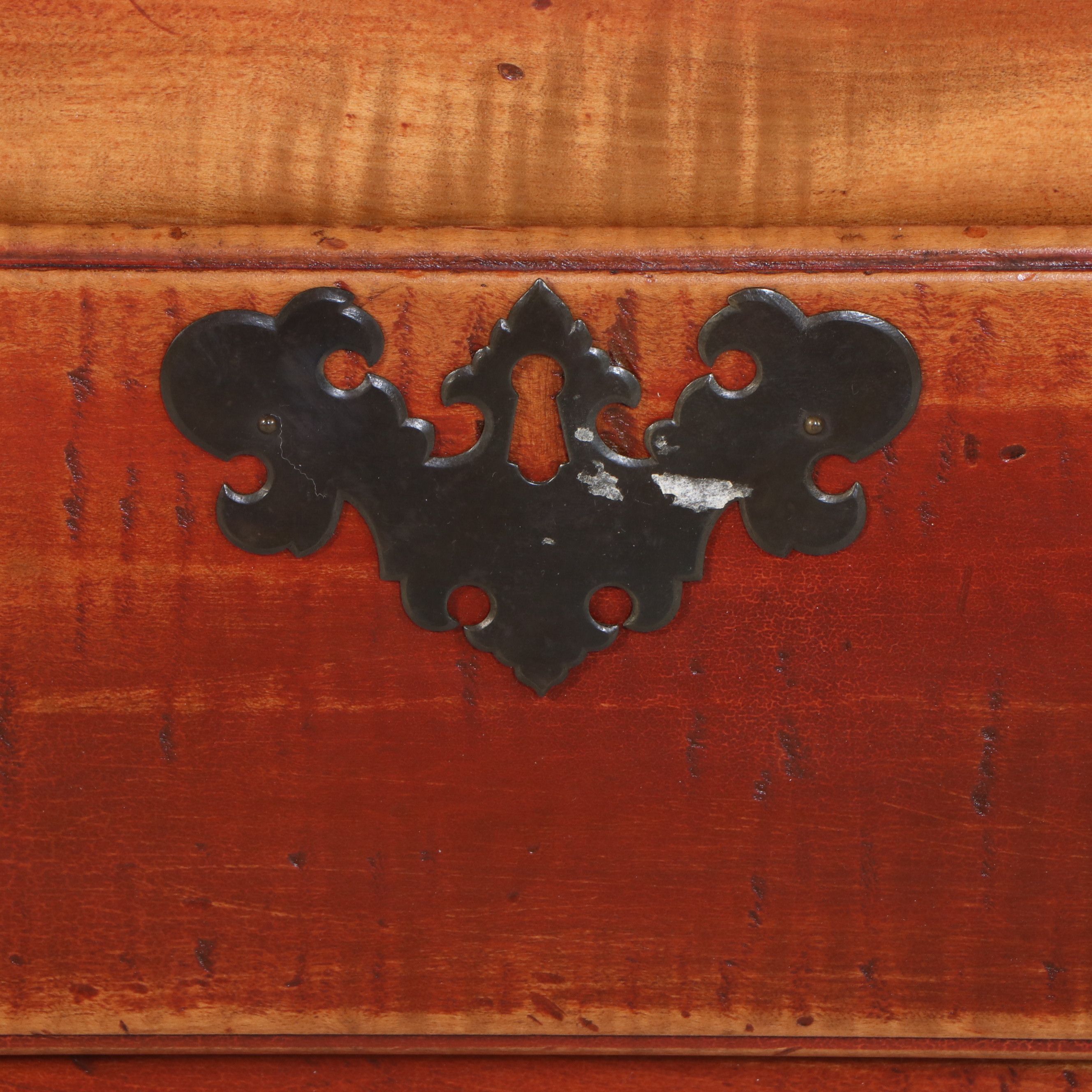 Early David T. Smith Queen Anne Style Single-Drawer Maple Lowboy