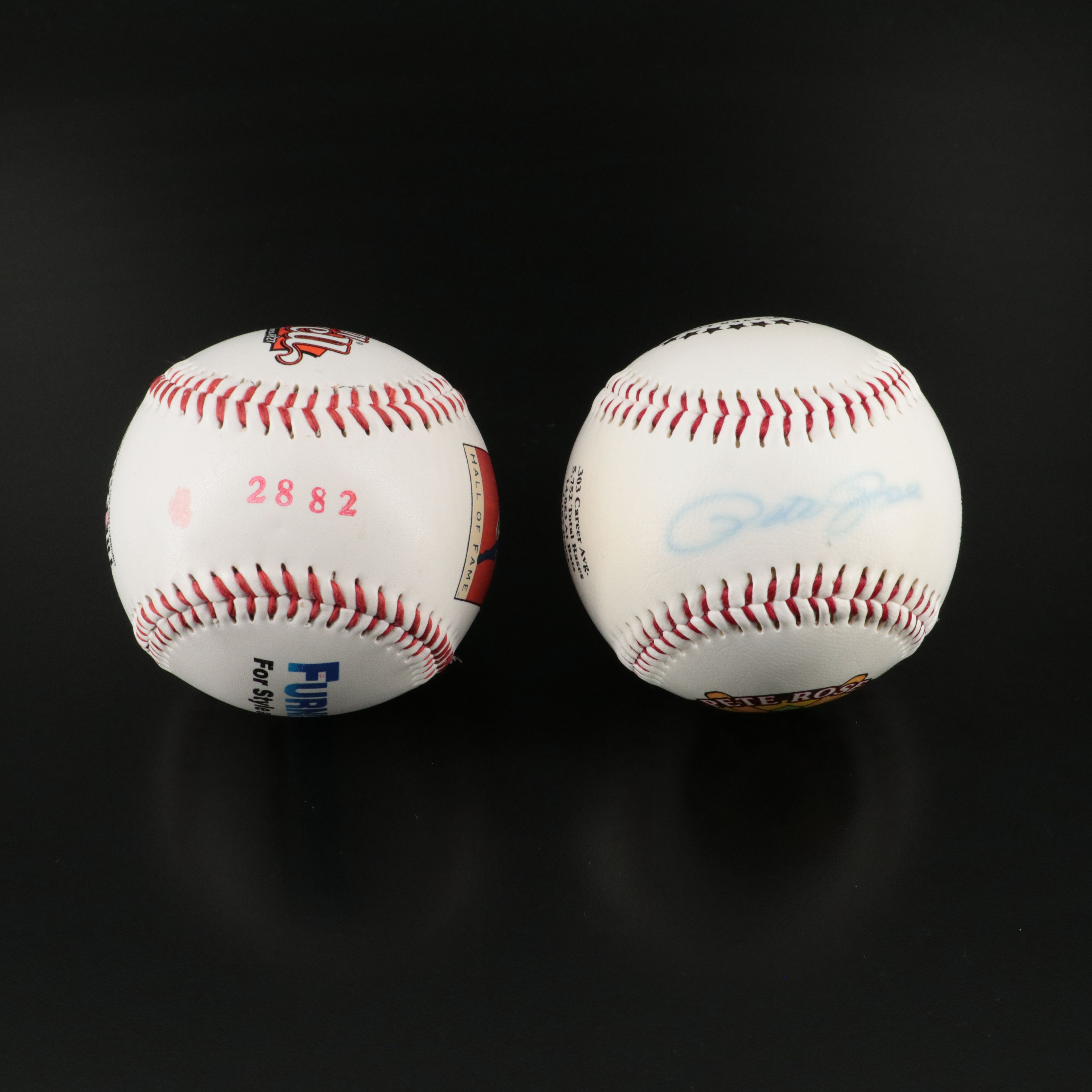 Pete Rose Signed Baseballs, Photograph, and More