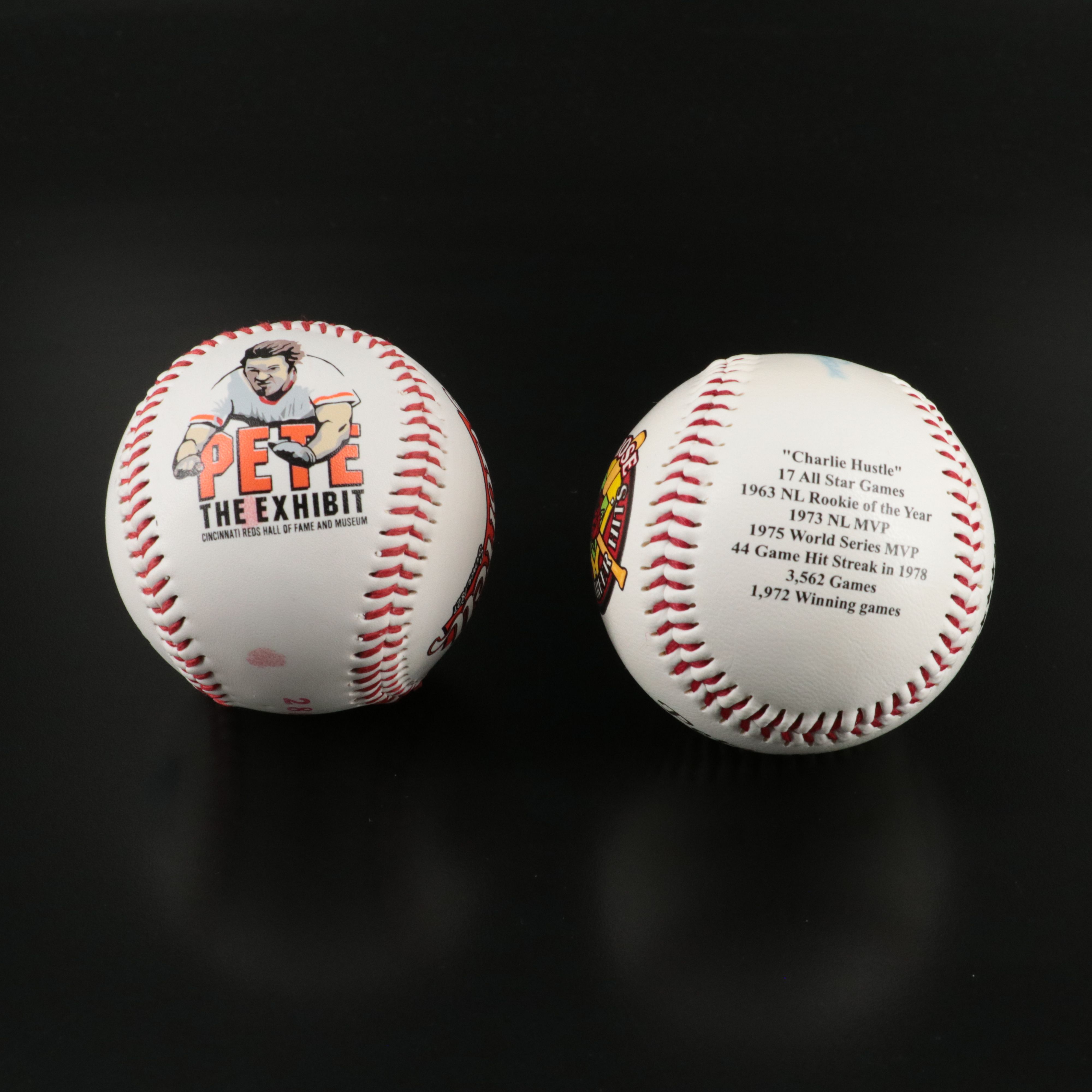 Pete Rose Signed Baseballs, Photograph, and More