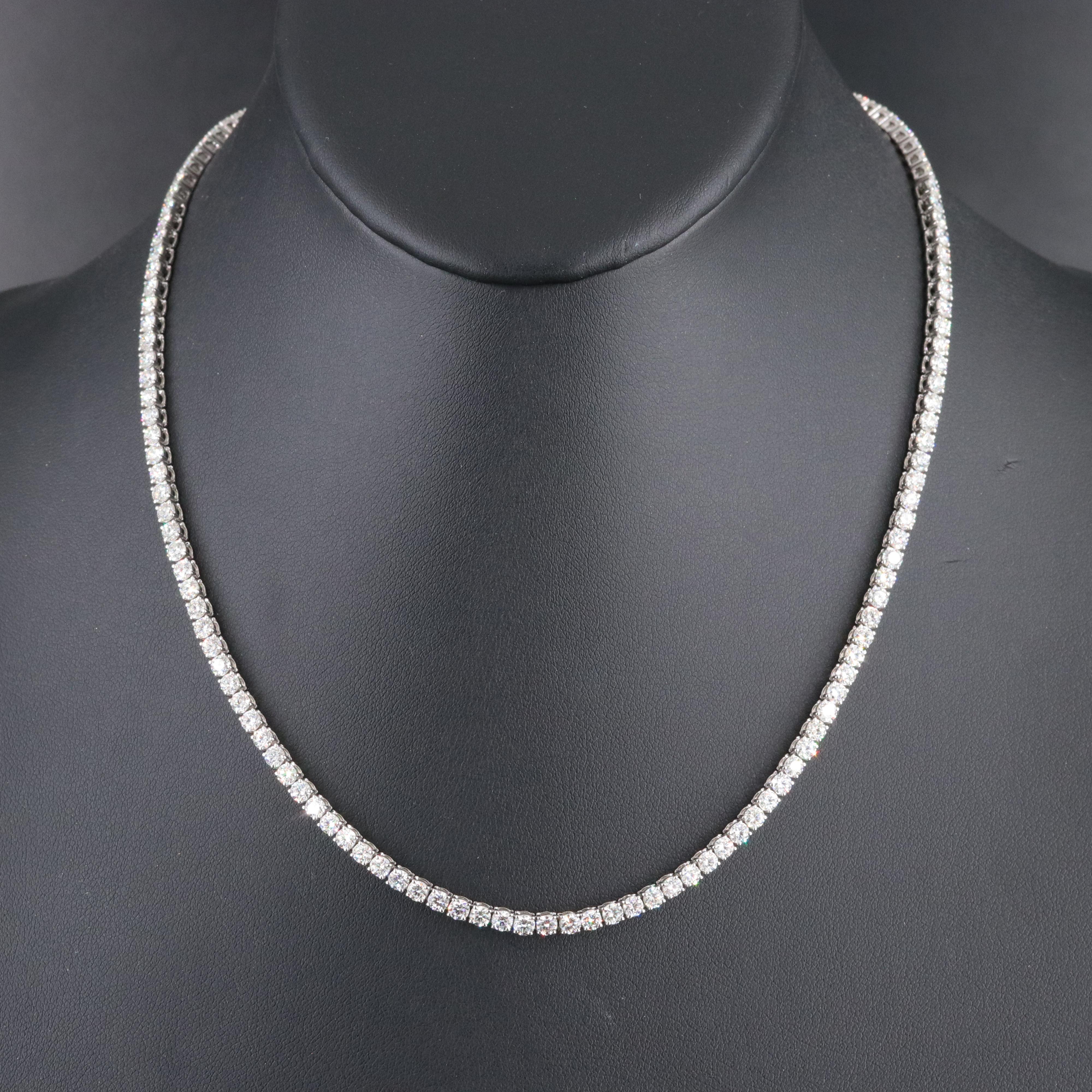 Platinum 11.80 CTW Diamond Necklace