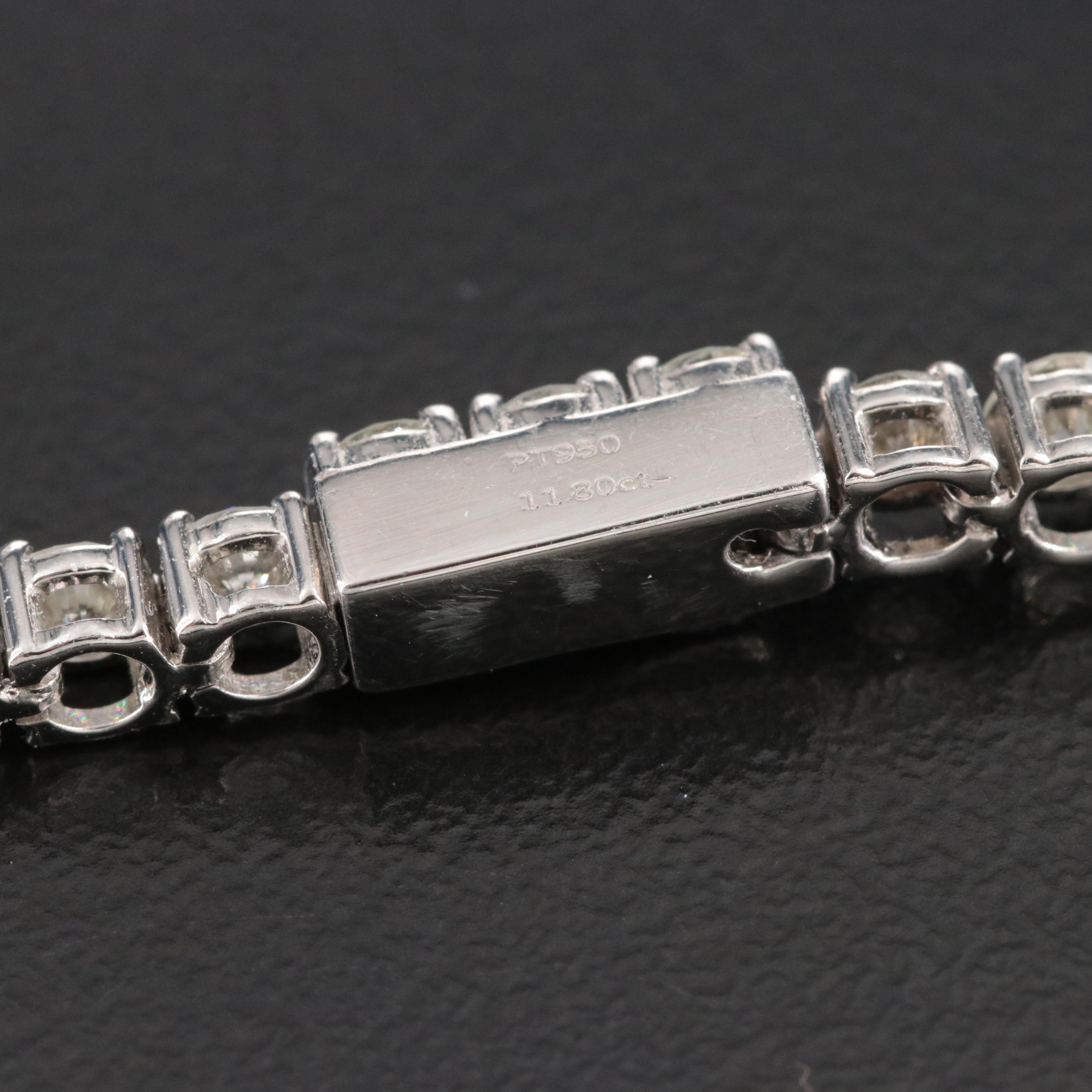Platinum 11.80 CTW Diamond Necklace