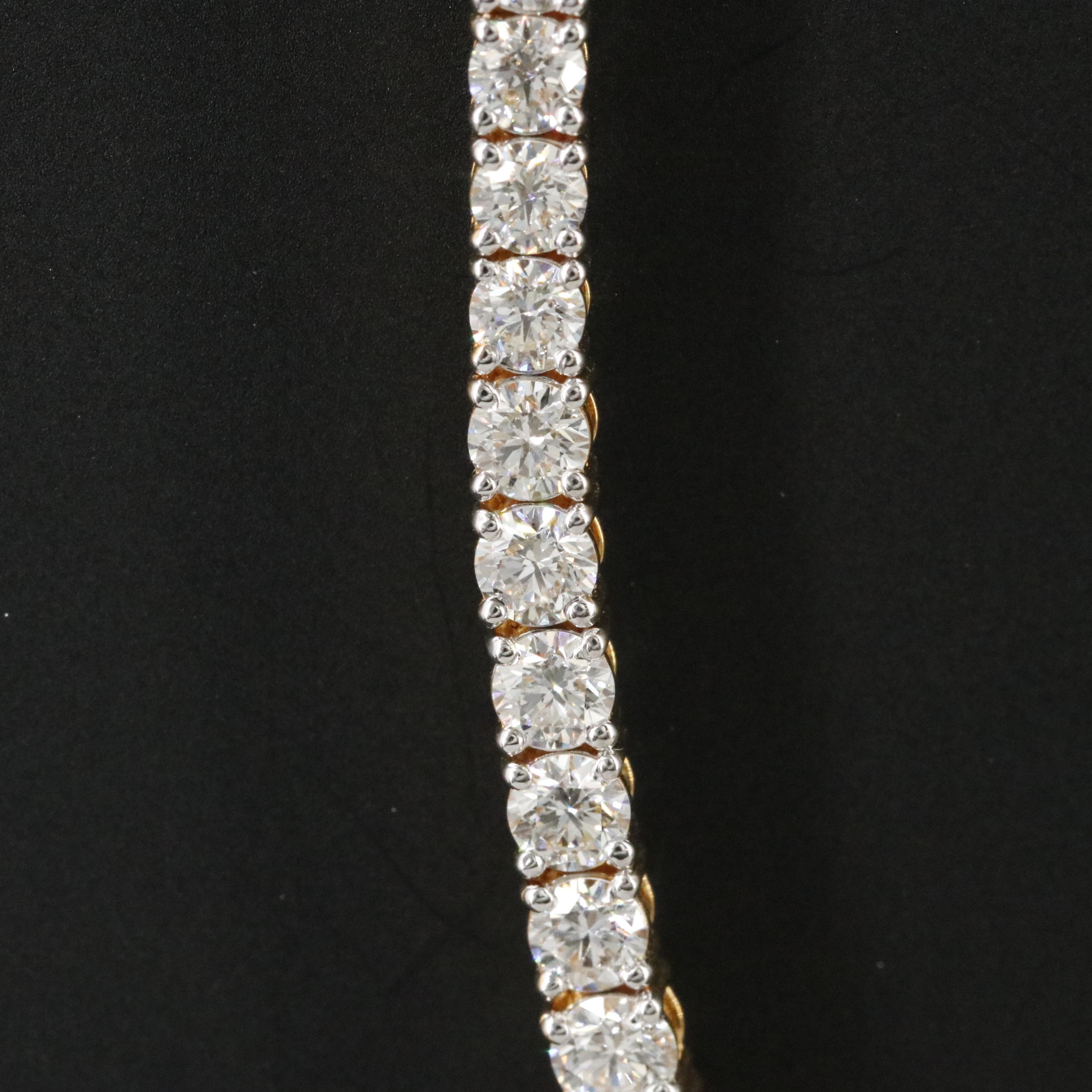 14K 10.87 CTW Diamond Riviera Necklace