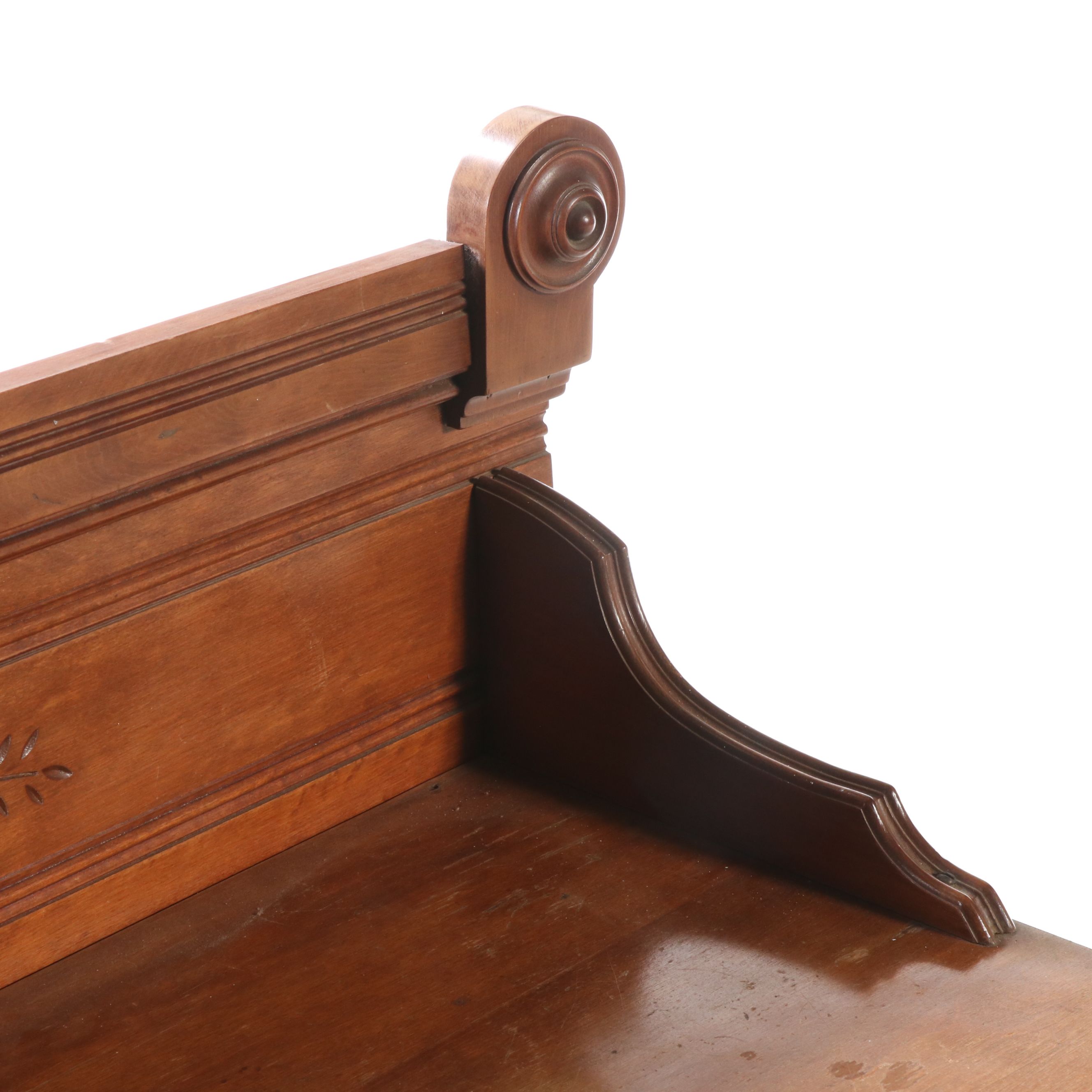 Antique Eastlake Sycamore Washstand