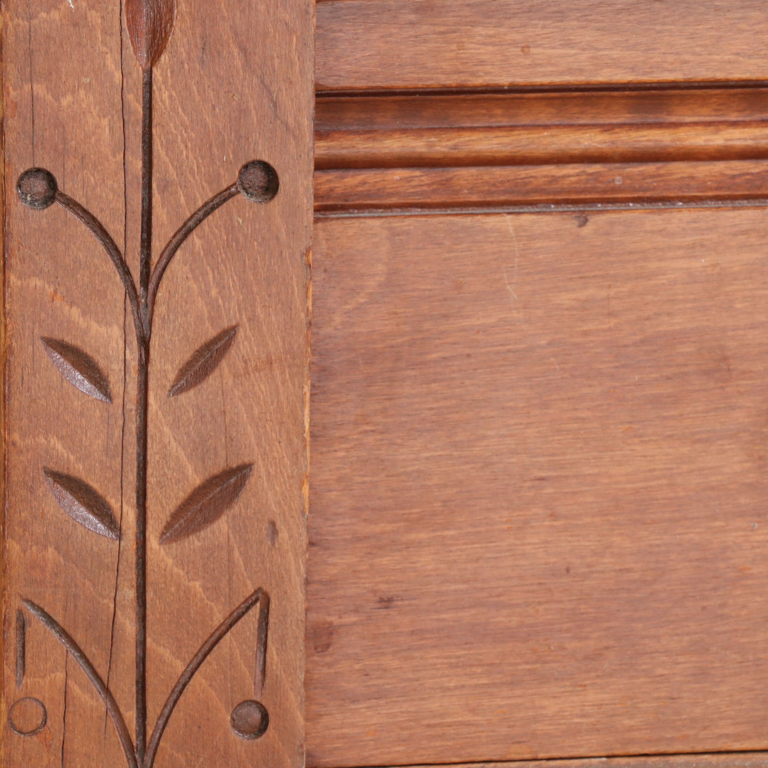 Antique Eastlake Sycamore Washstand