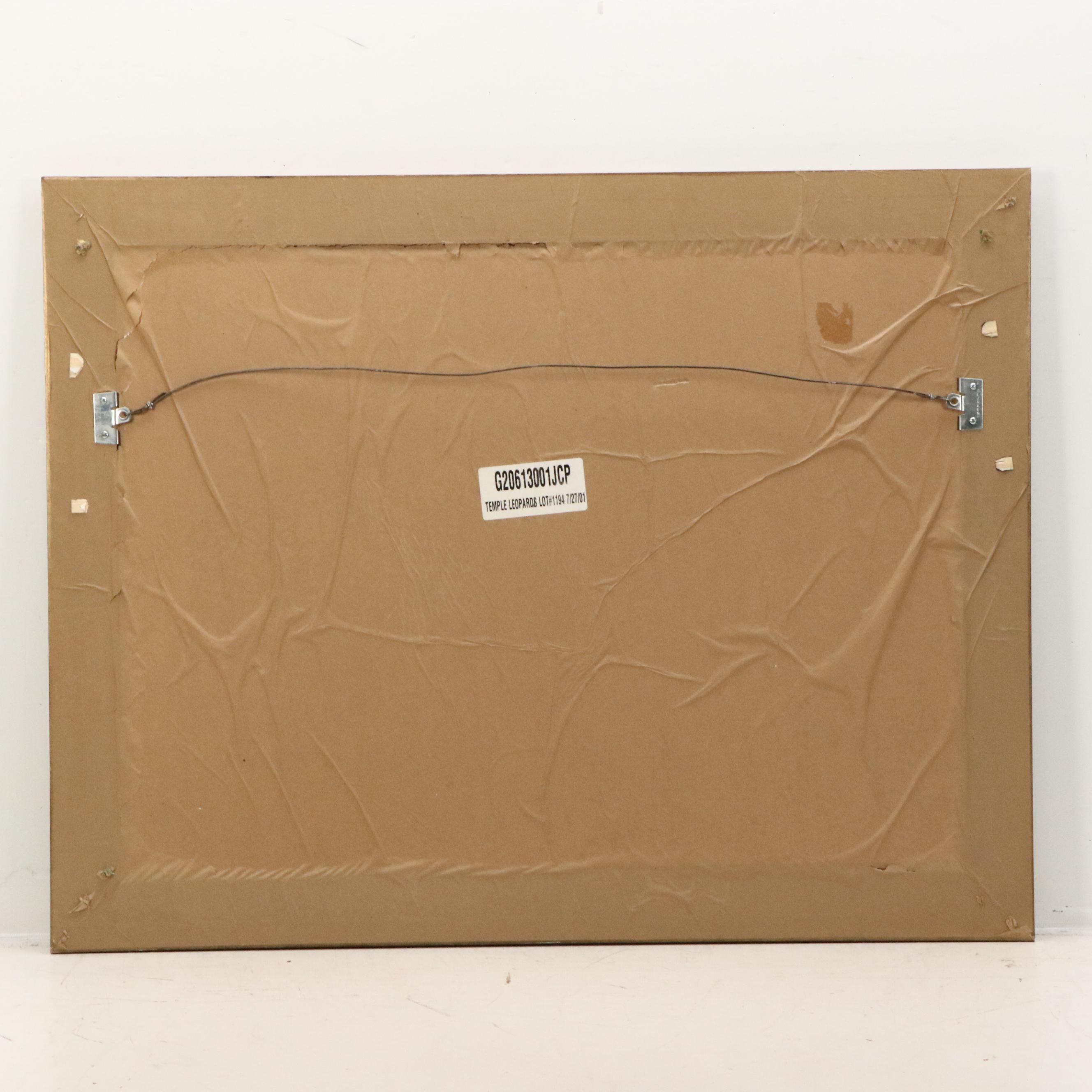 After Briton Rivière Offset Lithograph "Temple Leopards"