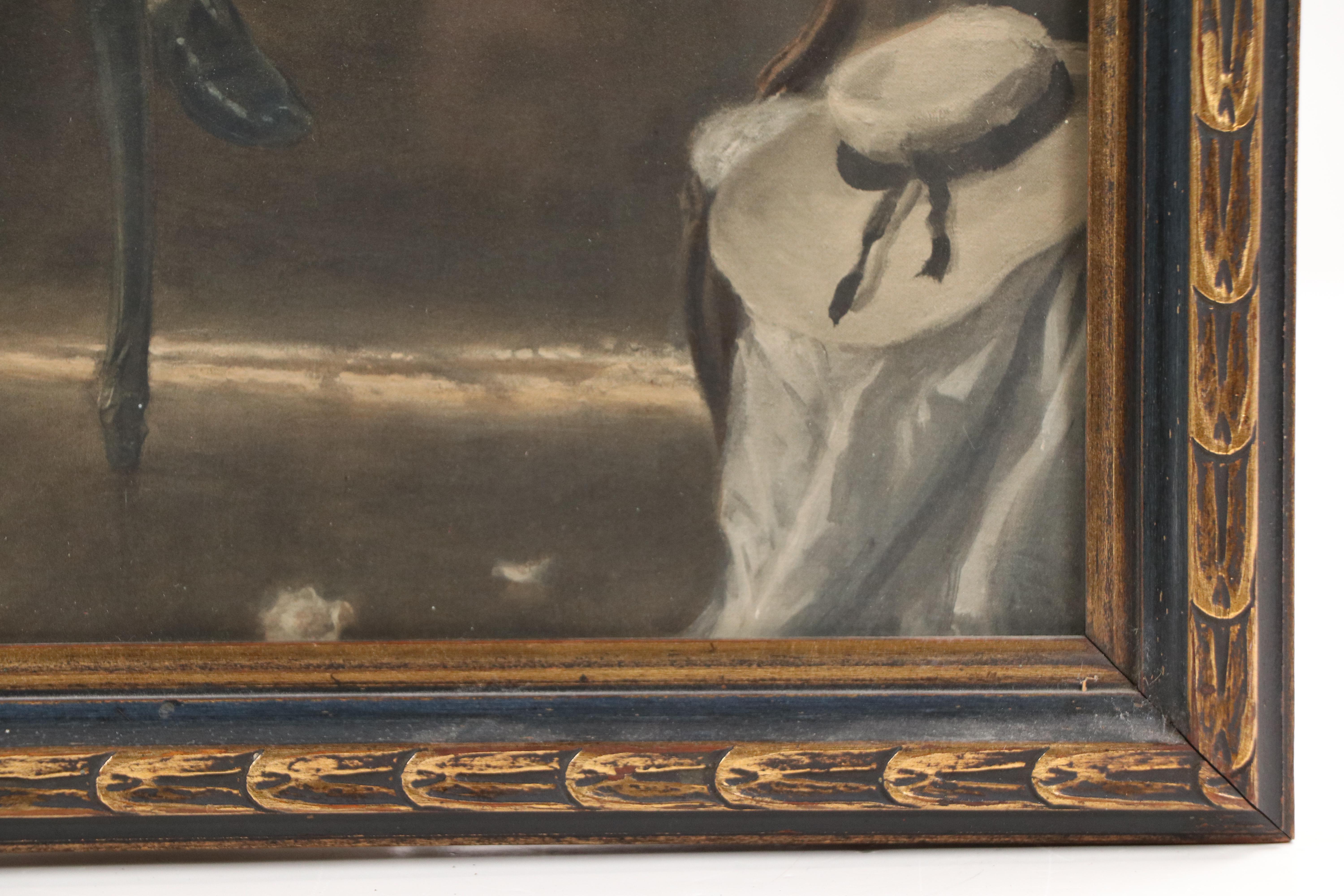 After Jules-Alexis Muenier Hand-Colored Photogravure "The Harpsichord Lesson"