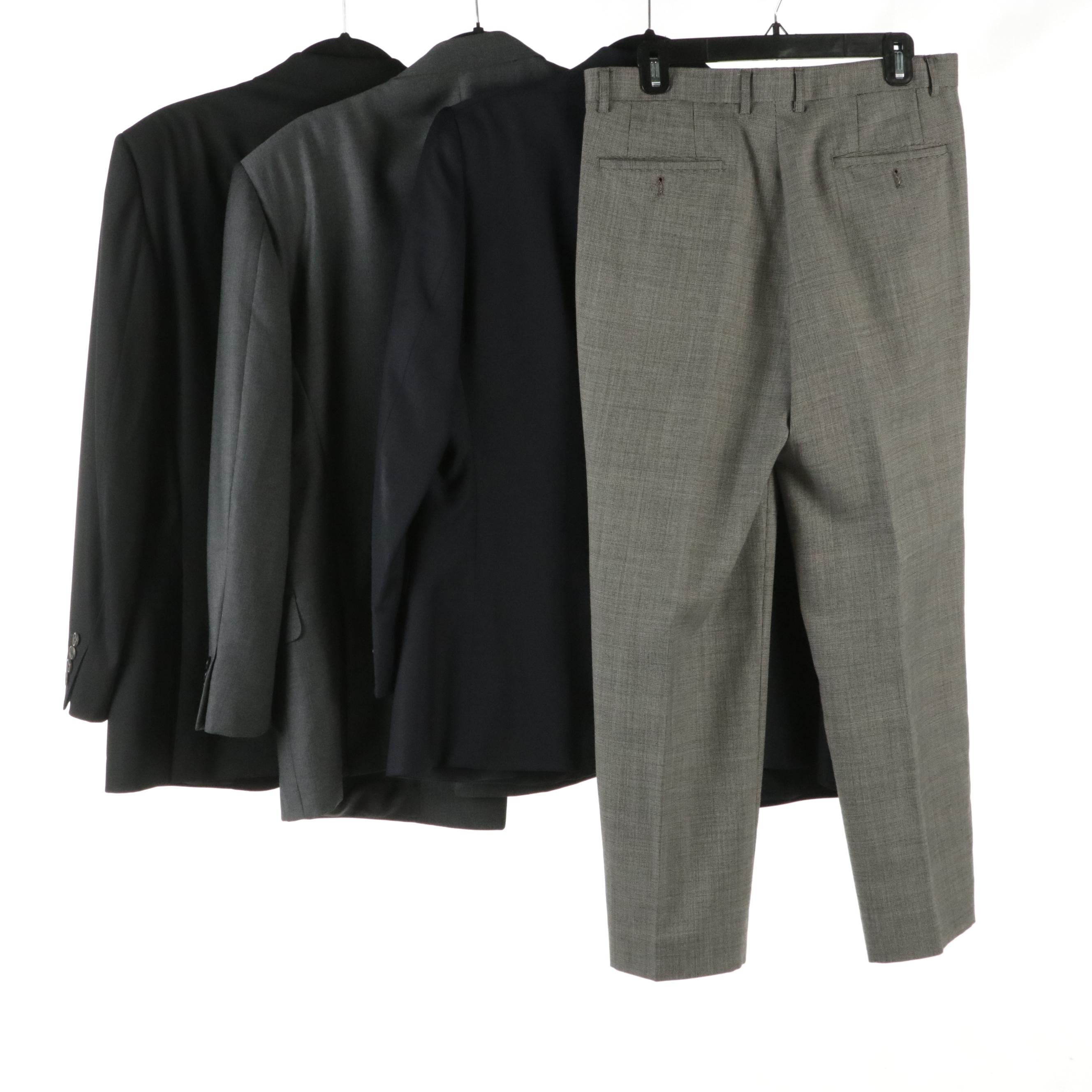 Men's Alfred Dunhill and Ermenegildo Zegna Wool Blazers W/ Feraud Wool Trousers