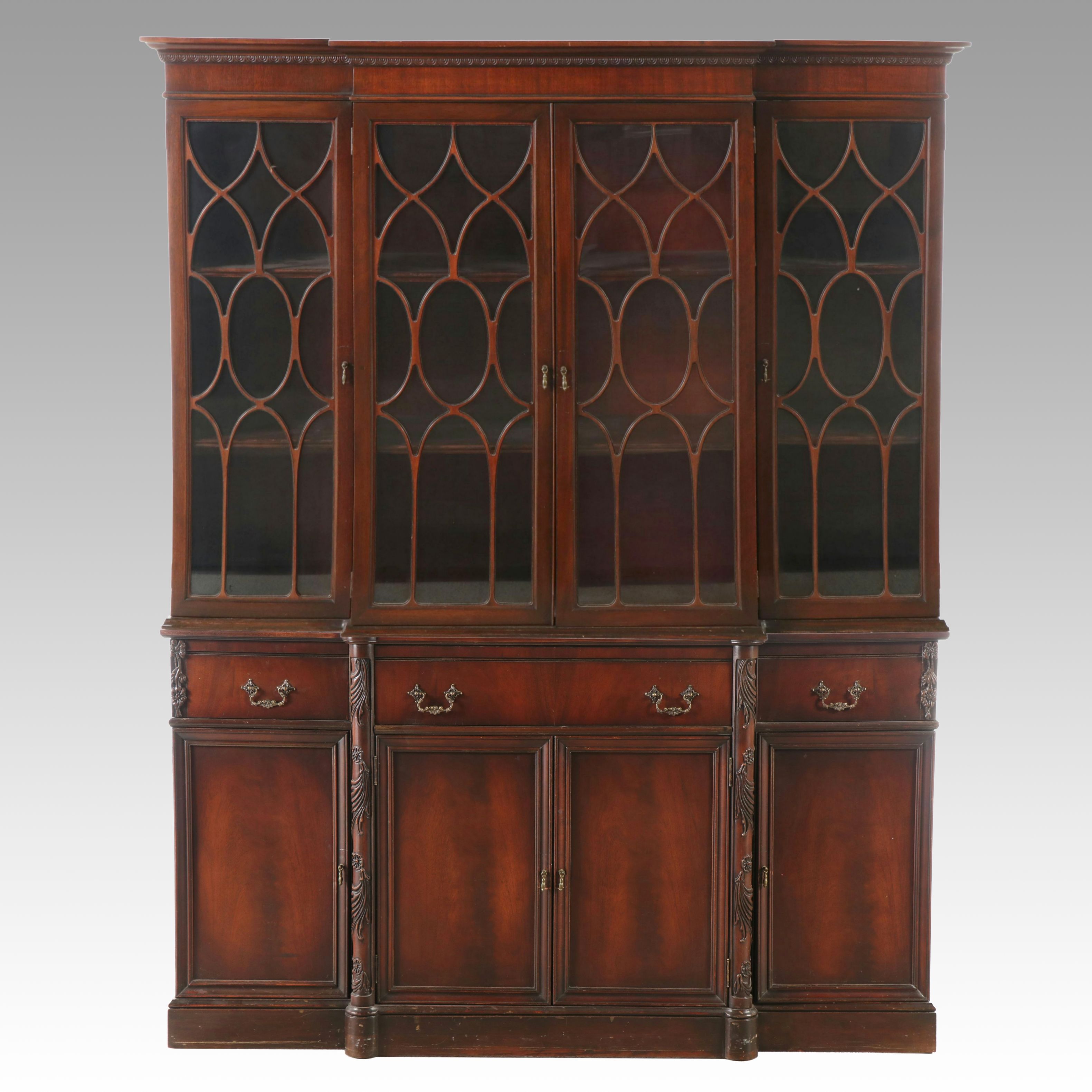 Traditional Style Mahogany China Cabinet