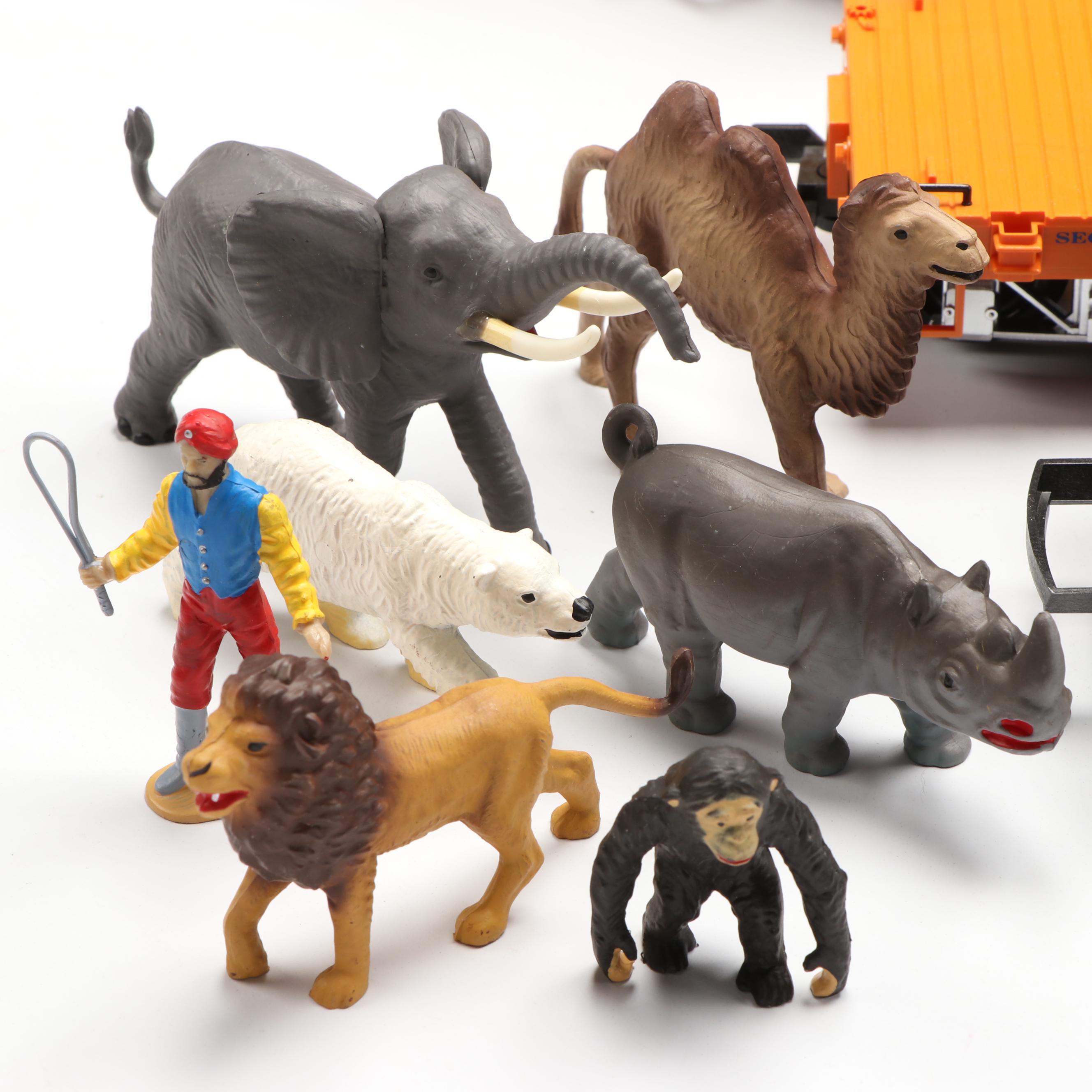 LGB G Scale Wilson Bros. Circus Train Cars with Accessories