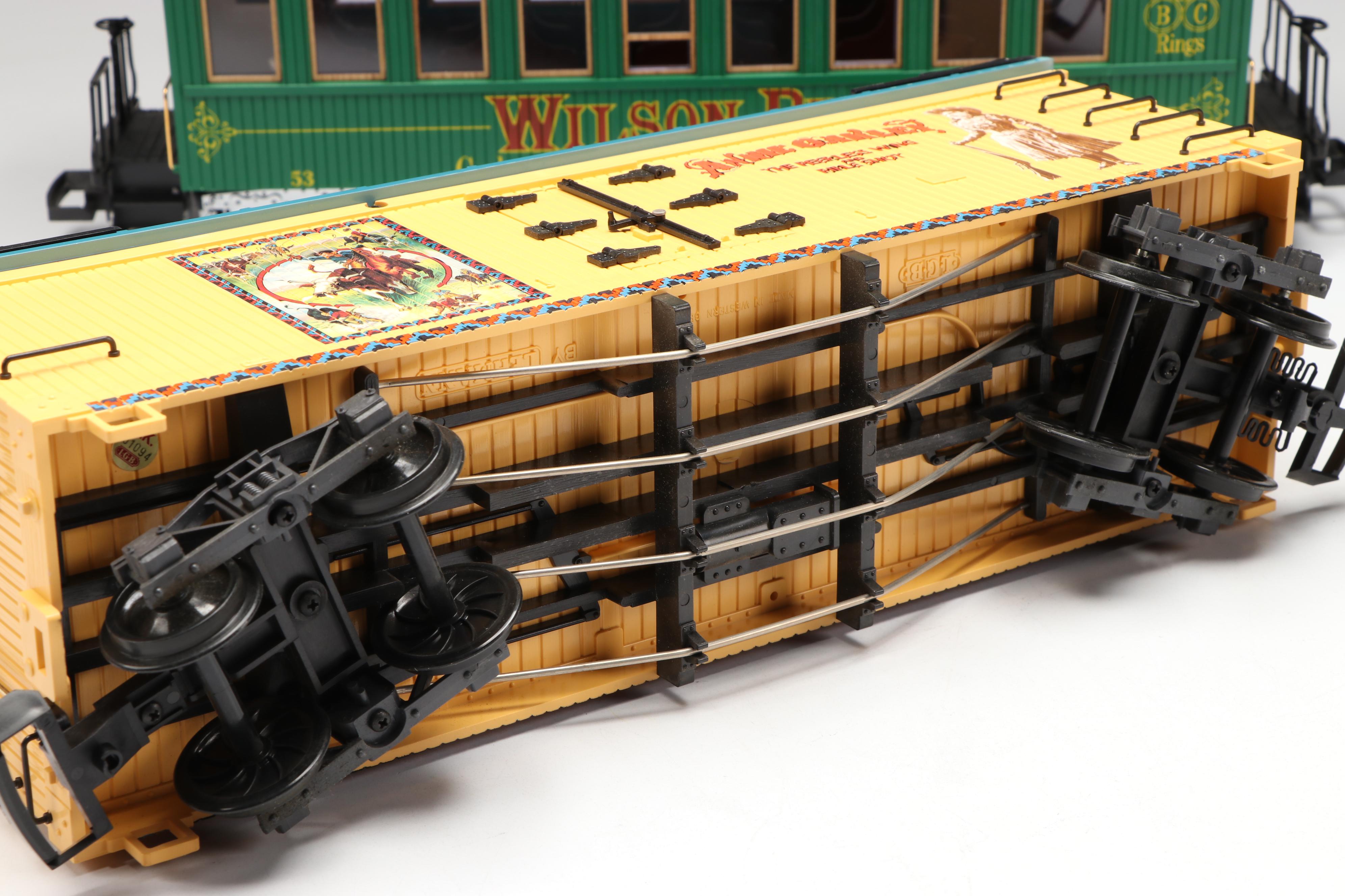 LGB G Scale Wilson Bros. Circus Train Cars with Accessories