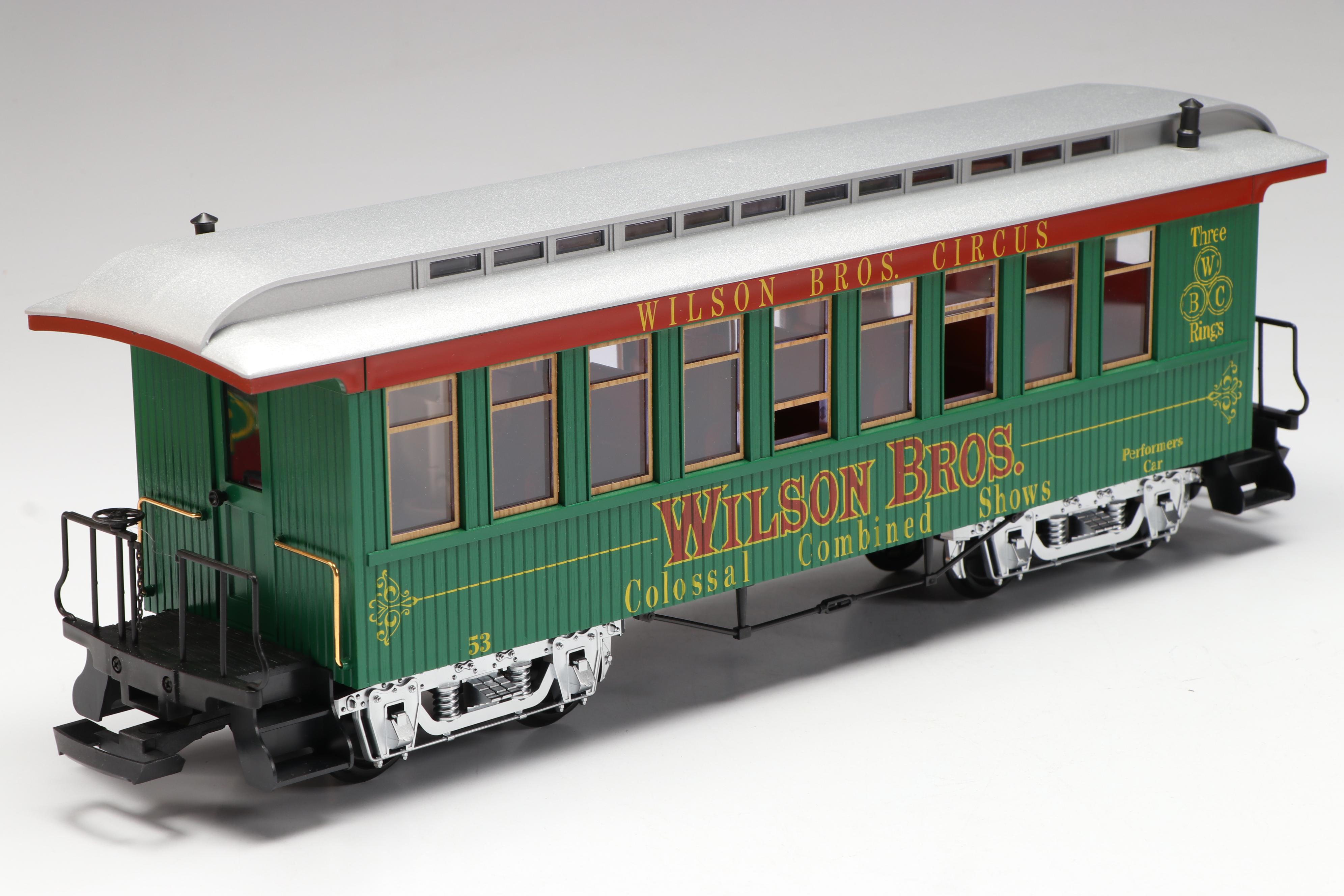 LGB G Scale Wilson Bros. Circus Train Cars with Accessories