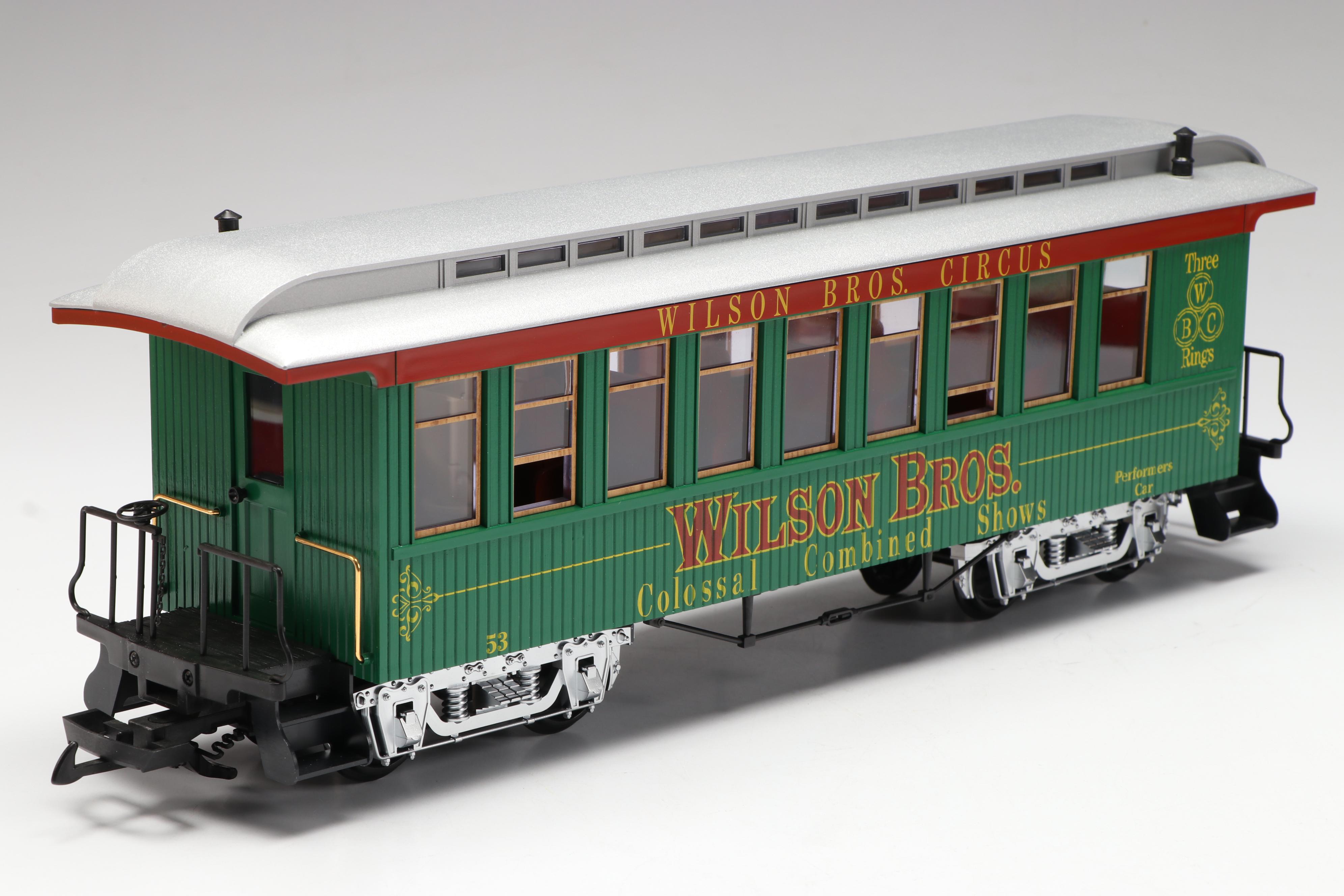 LGB G Scale Wilson Bros. Circus Train Cars with Accessories