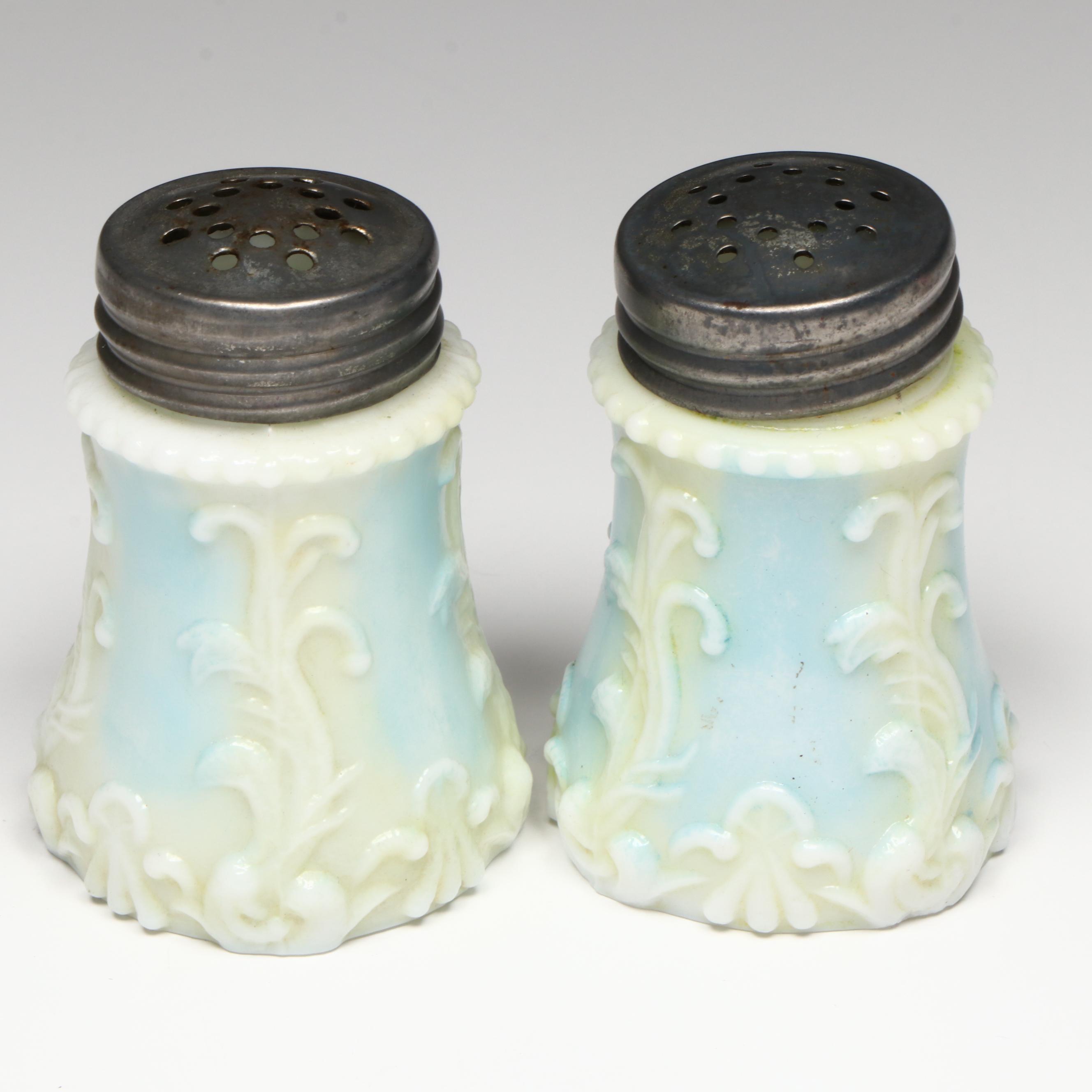 EAPG Yarn and Other Art Glass Salt and Pepper Shakers