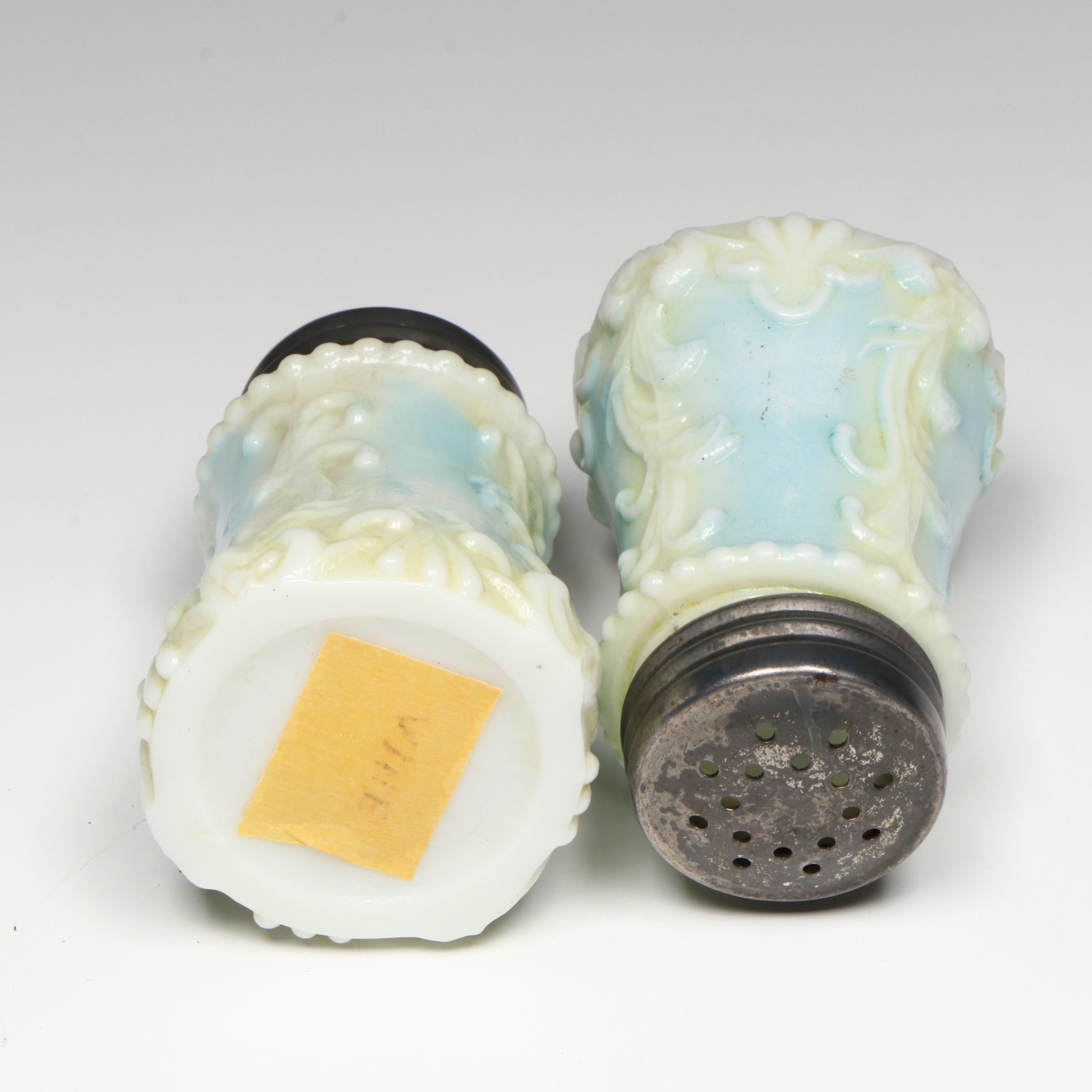 EAPG Yarn and Other Art Glass Salt and Pepper Shakers