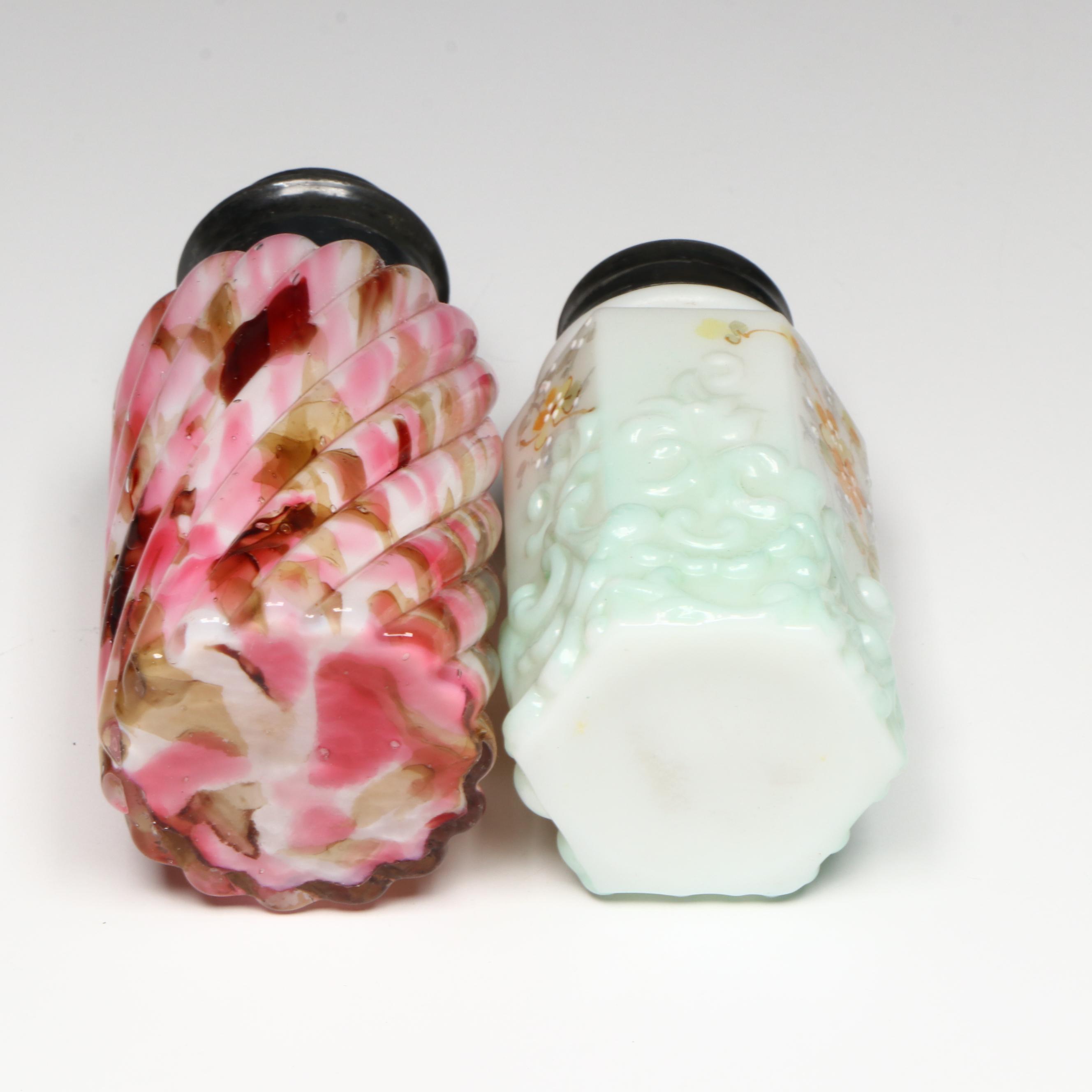 EAPG Yarn and Other Art Glass Salt and Pepper Shakers