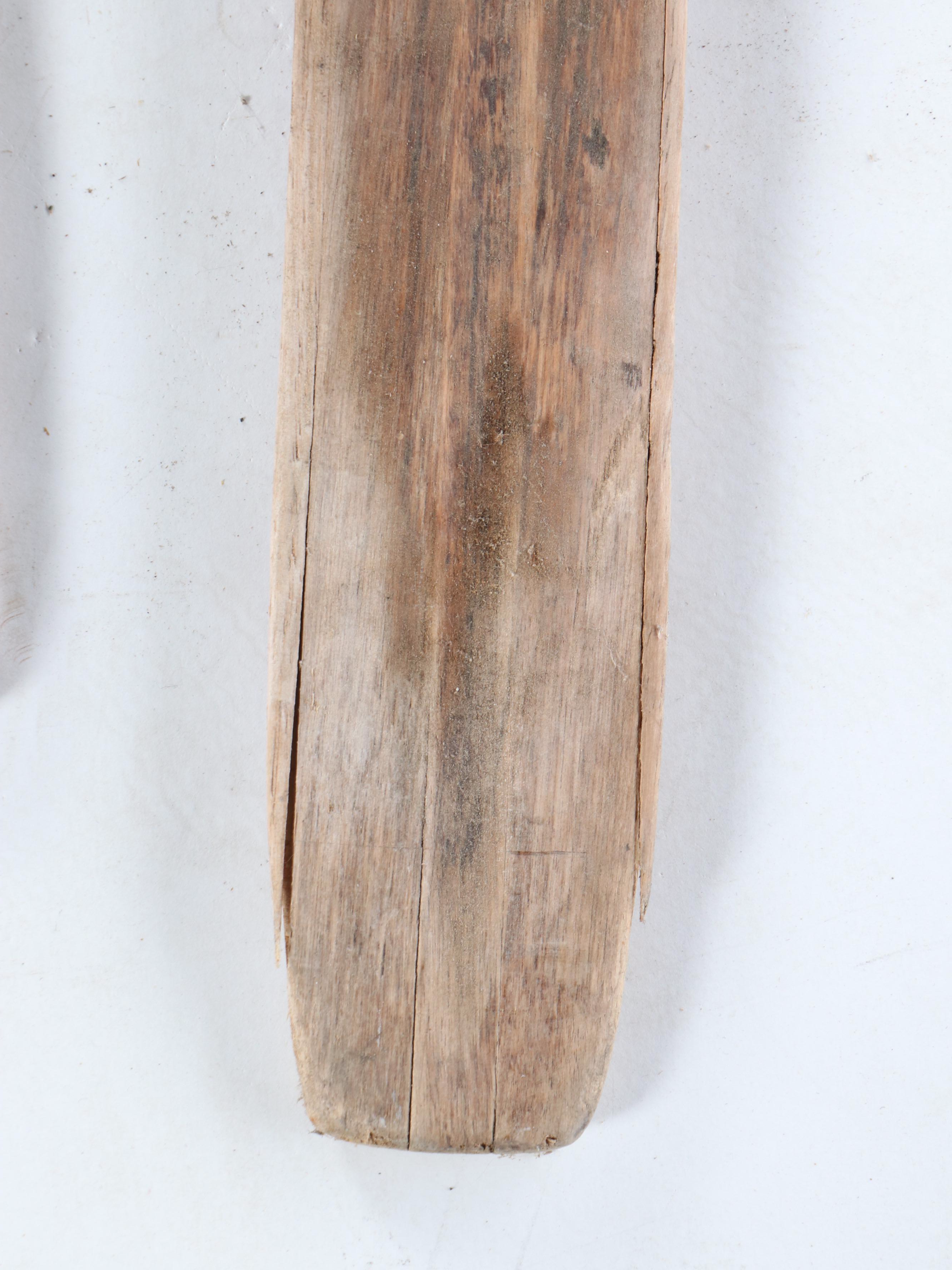 Karhu Erikois Kilpa Vintage Wood Cross-Country Skis and Poles