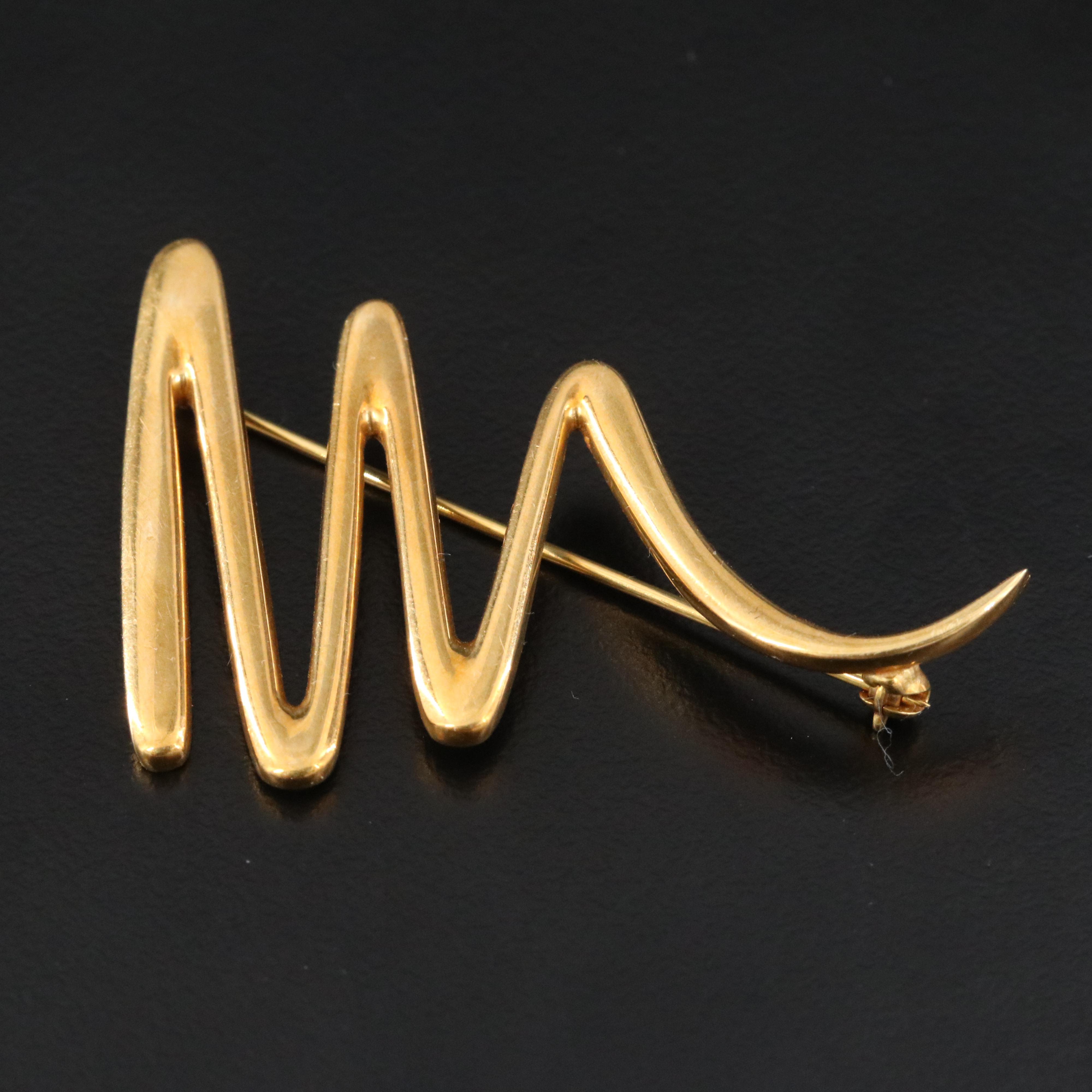 Paloma Picasso for Tiffany & Co. 18K Scribble Brooch