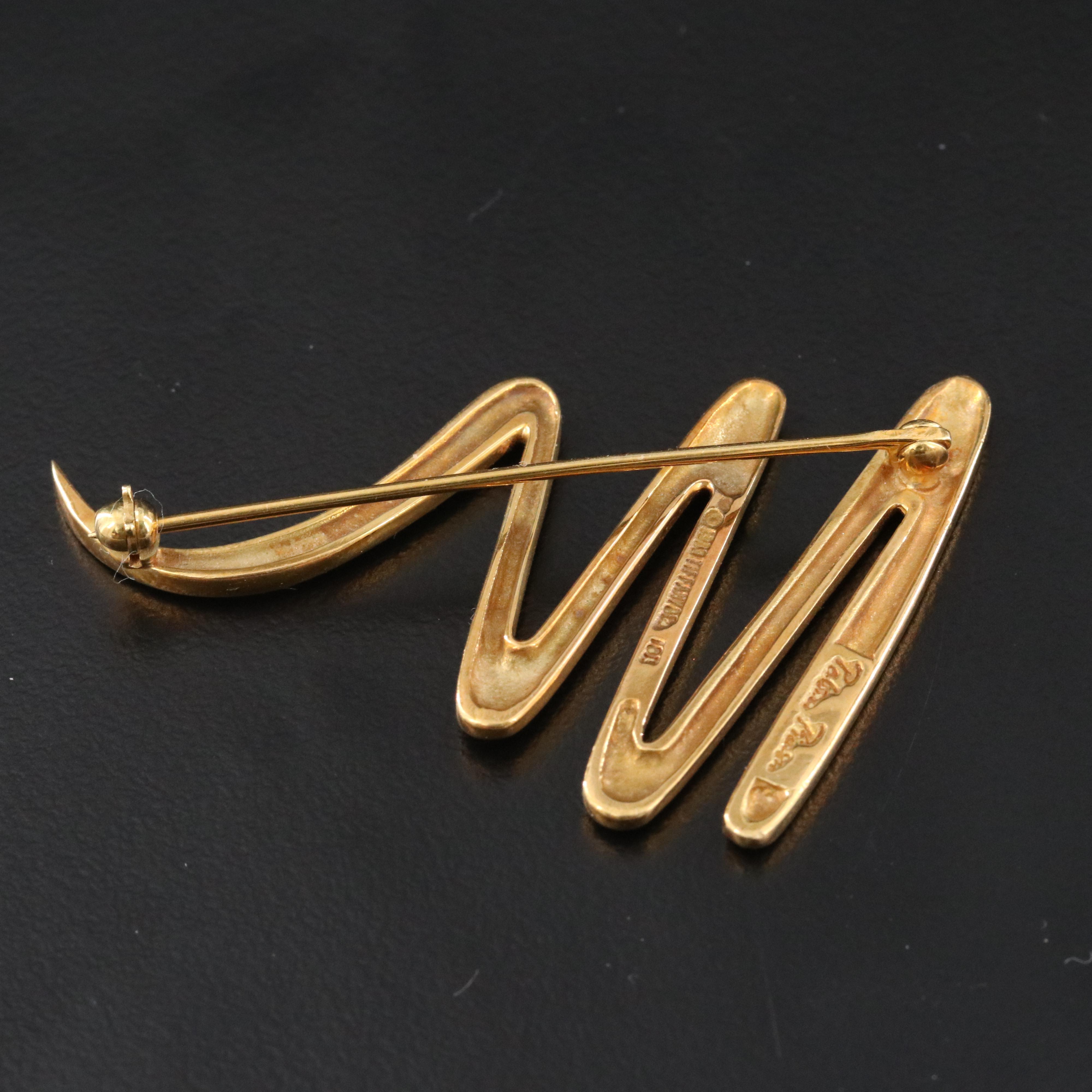 Paloma Picasso for Tiffany & Co. 18K Scribble Brooch