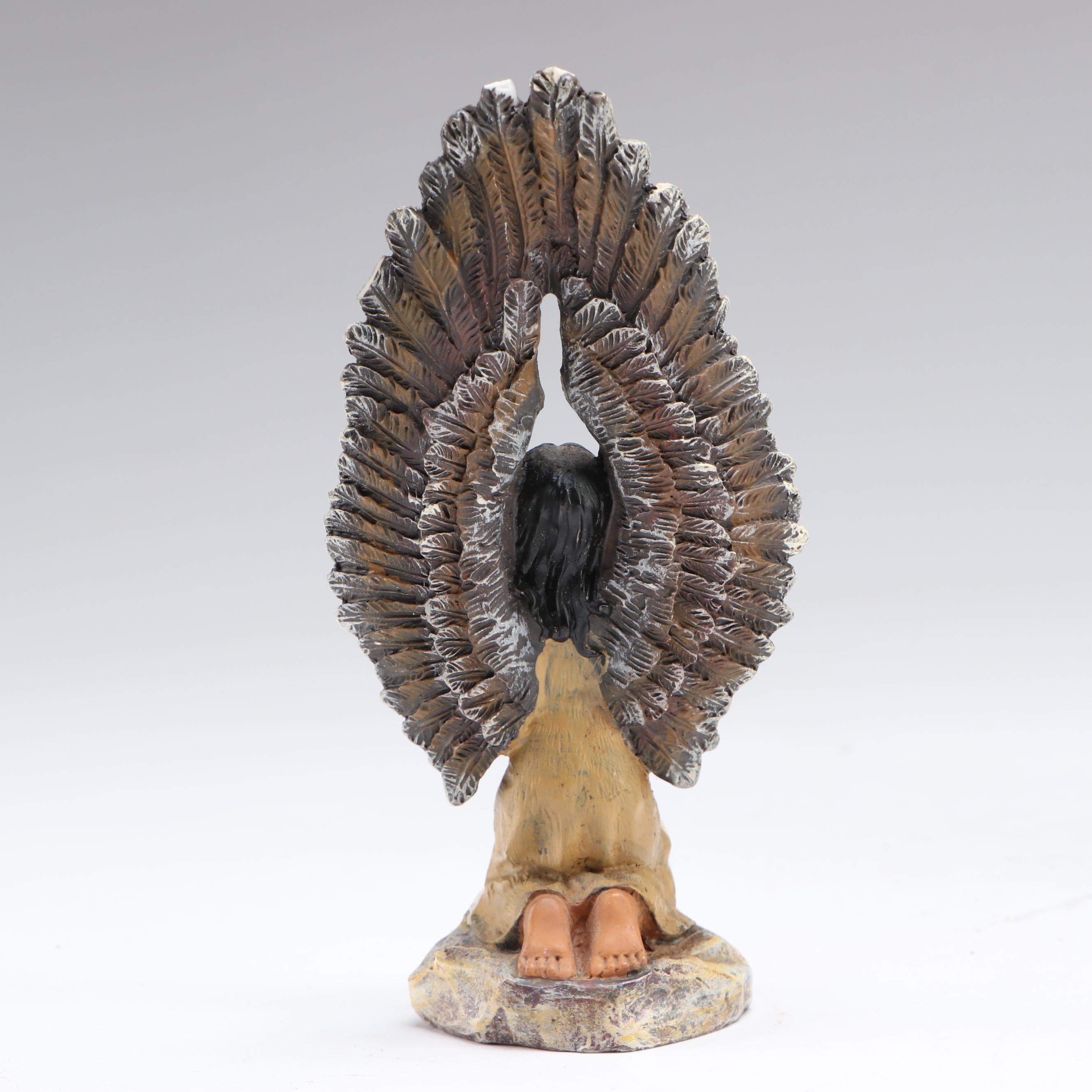 Figural Saddle Mantel Clock with Ceramic Vases and Other Southwest Décor