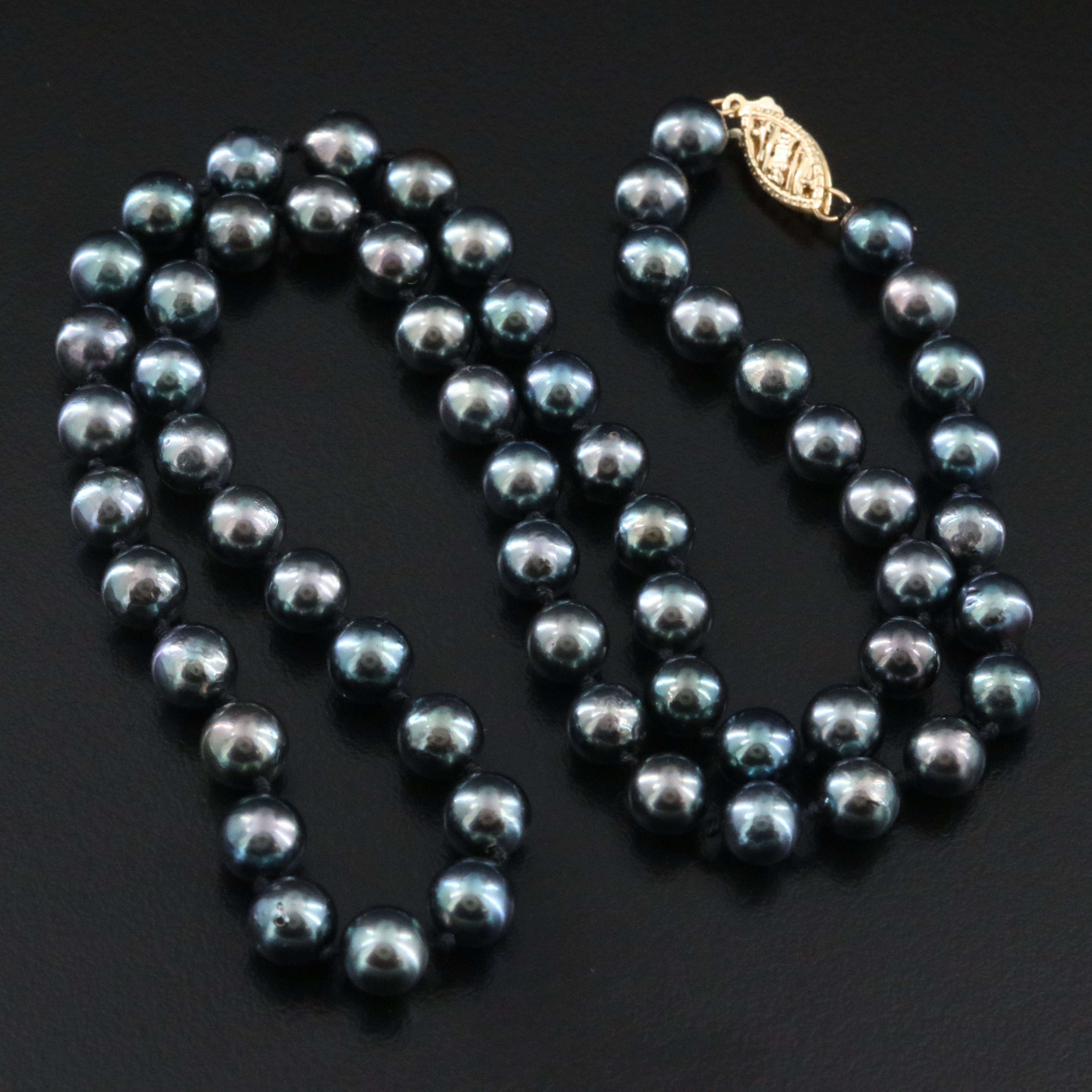 Pearl Necklace with 14K Clasp