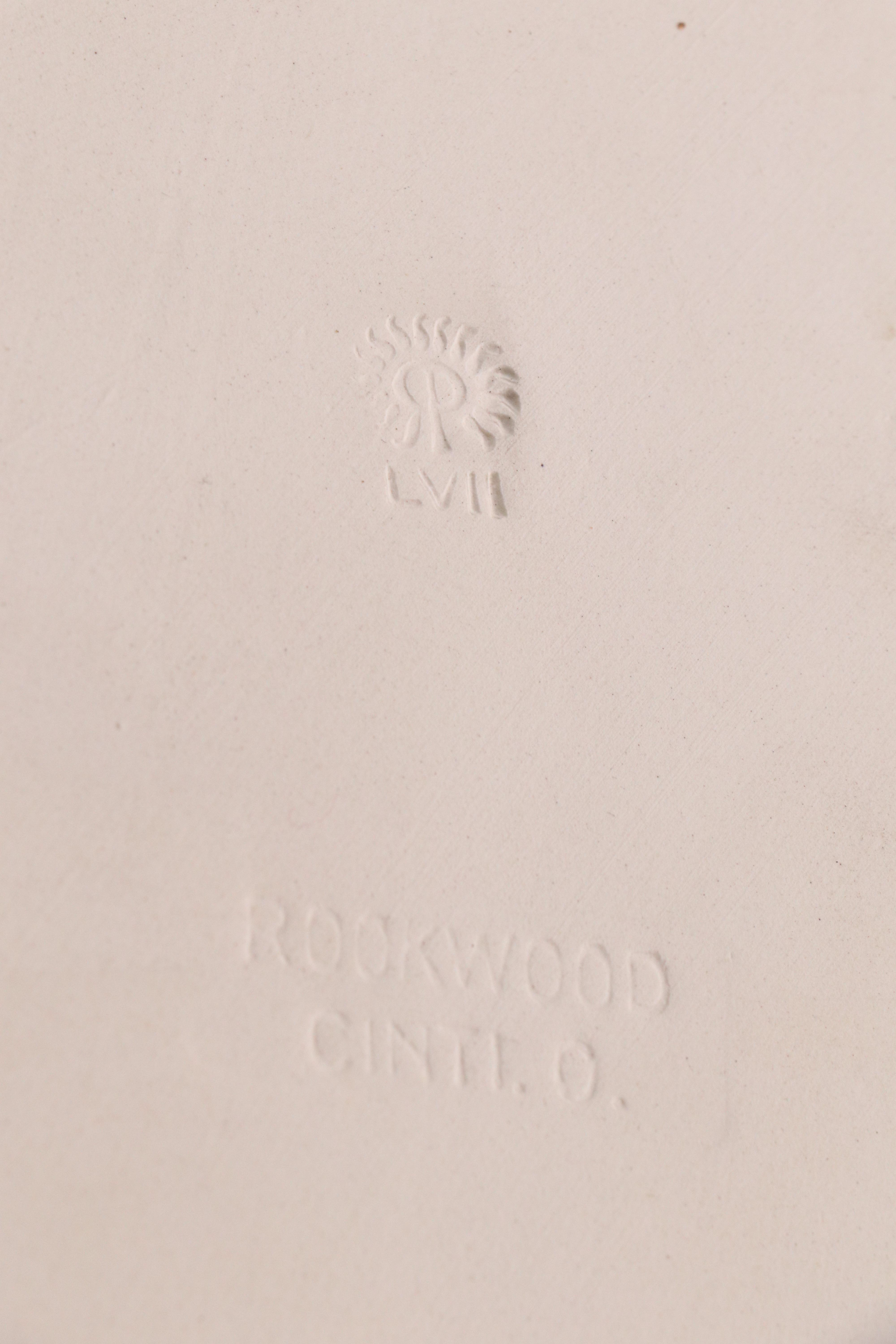 Earl Menzel Rookwood Pottery Tyler Davidson Fountain Plaque, 1957