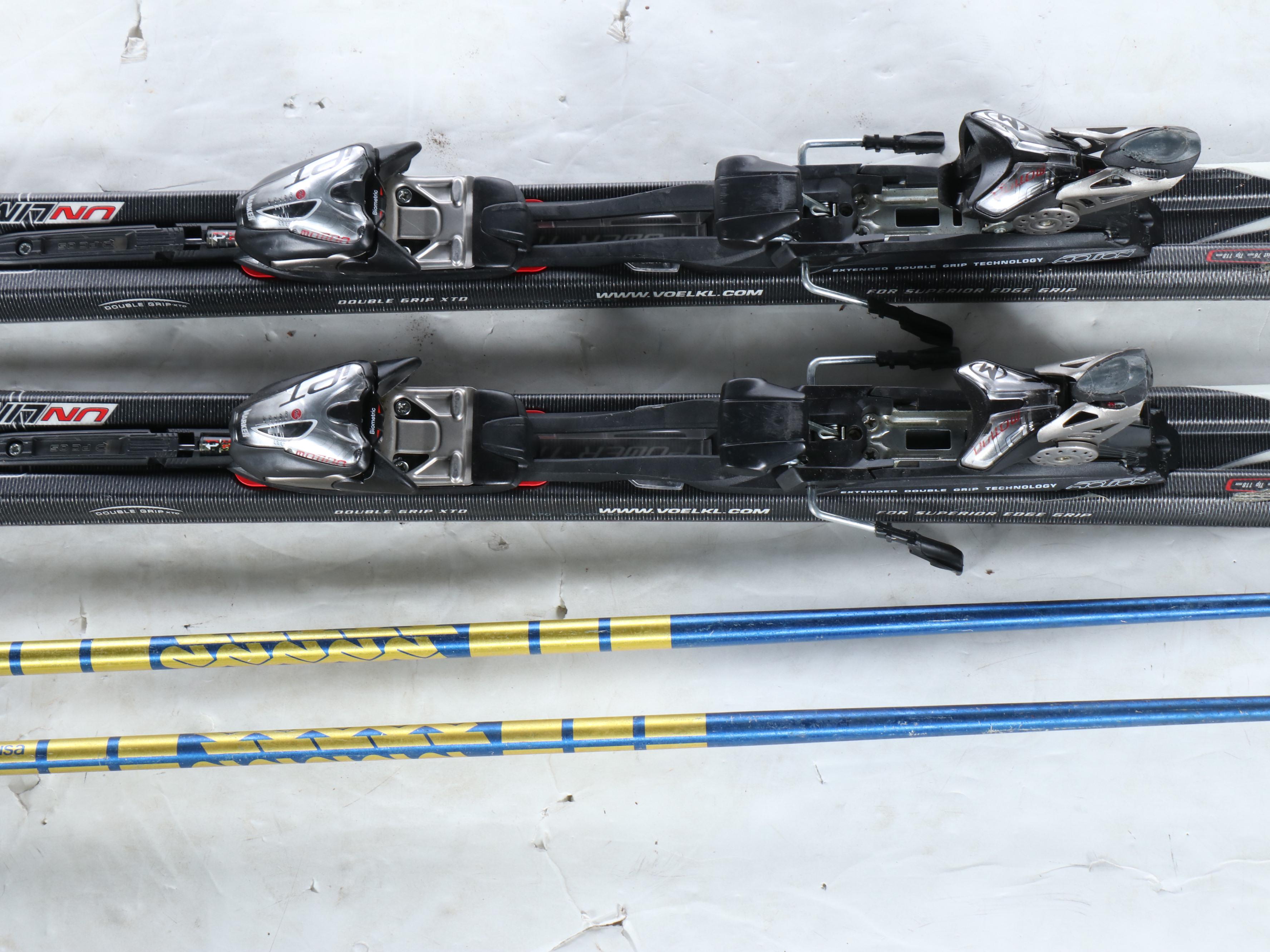 Völkl Unlimited AC30 Skis with Scott Ski Poles