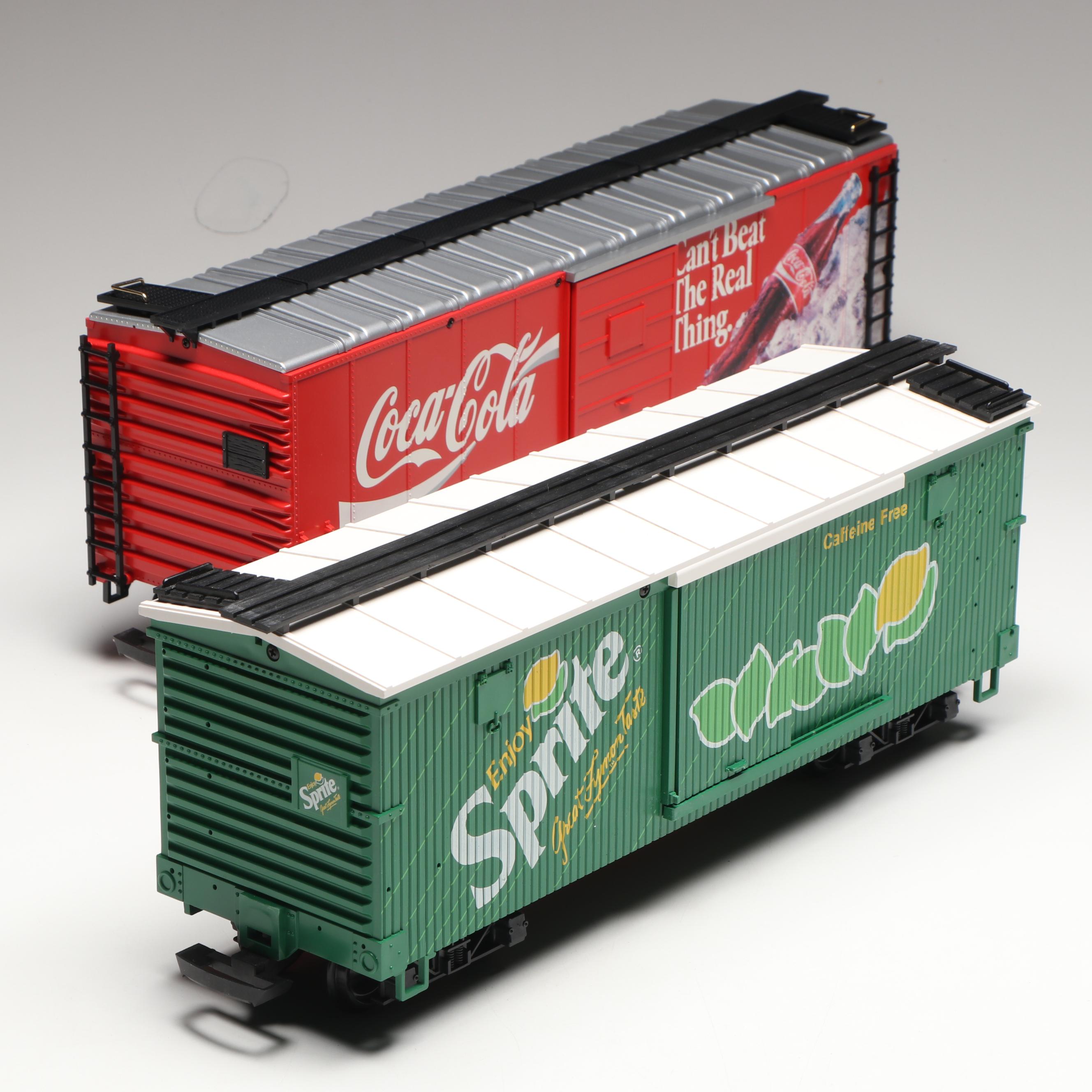 LGB G-Scale 4090 and 4291 Coca-Cola Model Train Cars